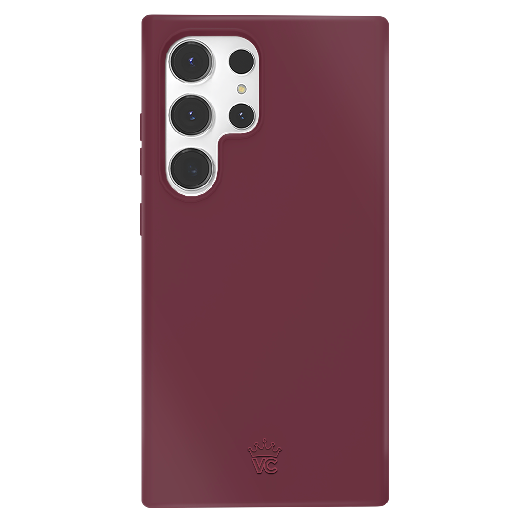 Vintage 1990s Burgundy Samsung Phone Case - Retro Protective Cover for Samsung Galaxy Series (Perfect for 90s Theme Parties & Nostalgic Gift Ideas)