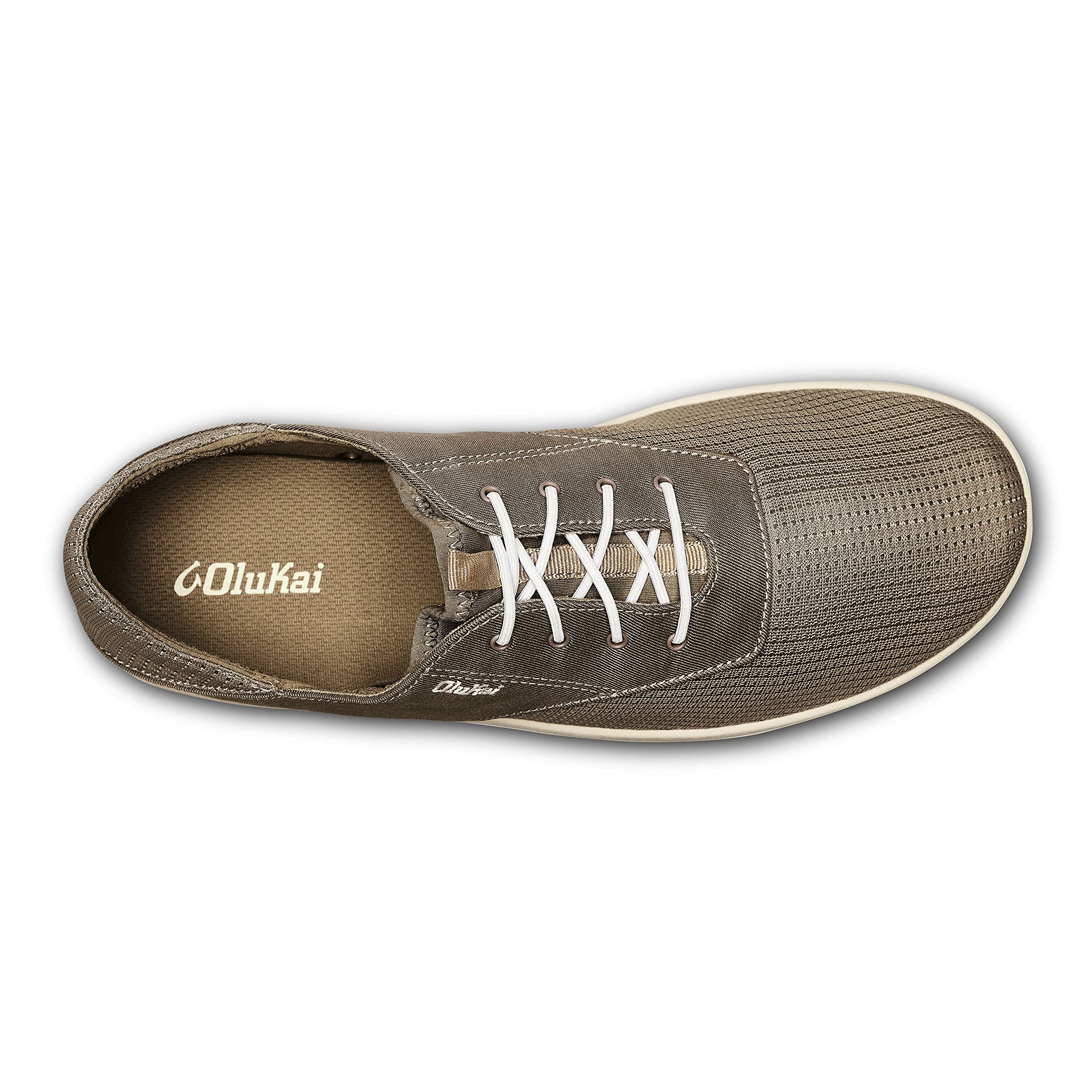 OLUKAI Nohea Moku Men's Sneakers - Comfortable All-Day Walking Shoes with No-Tie Laces, Breathable Mesh Upper & Durable All-Weather Rubber Soles - Perfect for Casual Wear, Travel & Outdoor Activities