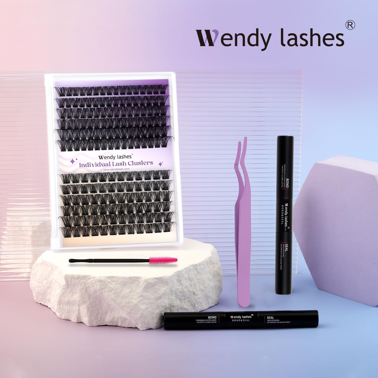Premium DIY Eyelash Extension Kit - Natural Fluffy Wispy Clusters, Waterproof Anime Manga Cat Eye Lashes (FT250201-12-C3+C9-07-C-1216) - Perfect for Salon Professionals & Home Use