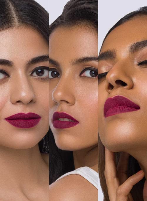 Long Lasting Matte Silky Lipstick & Eyeliner Set (Royal Queen, Wine, Multi-Color) - Smudge Proof, Cruelty Free Makeup Kit for Party, Date Night & Special Occasions