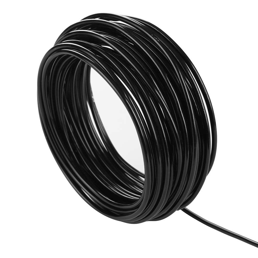32.8 Feet Black Aluminum Craft Wire - 3mm Thickness Bendable Metal Wire for DIY Jewelry Making, Floral Arrangements, and Home Decor Crafts