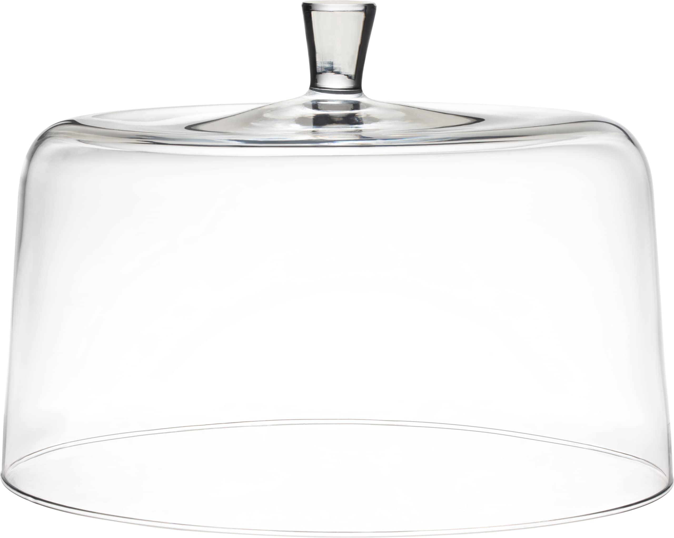 Barski European Quality Glass Extra Large Clear Cake Dome 11.5