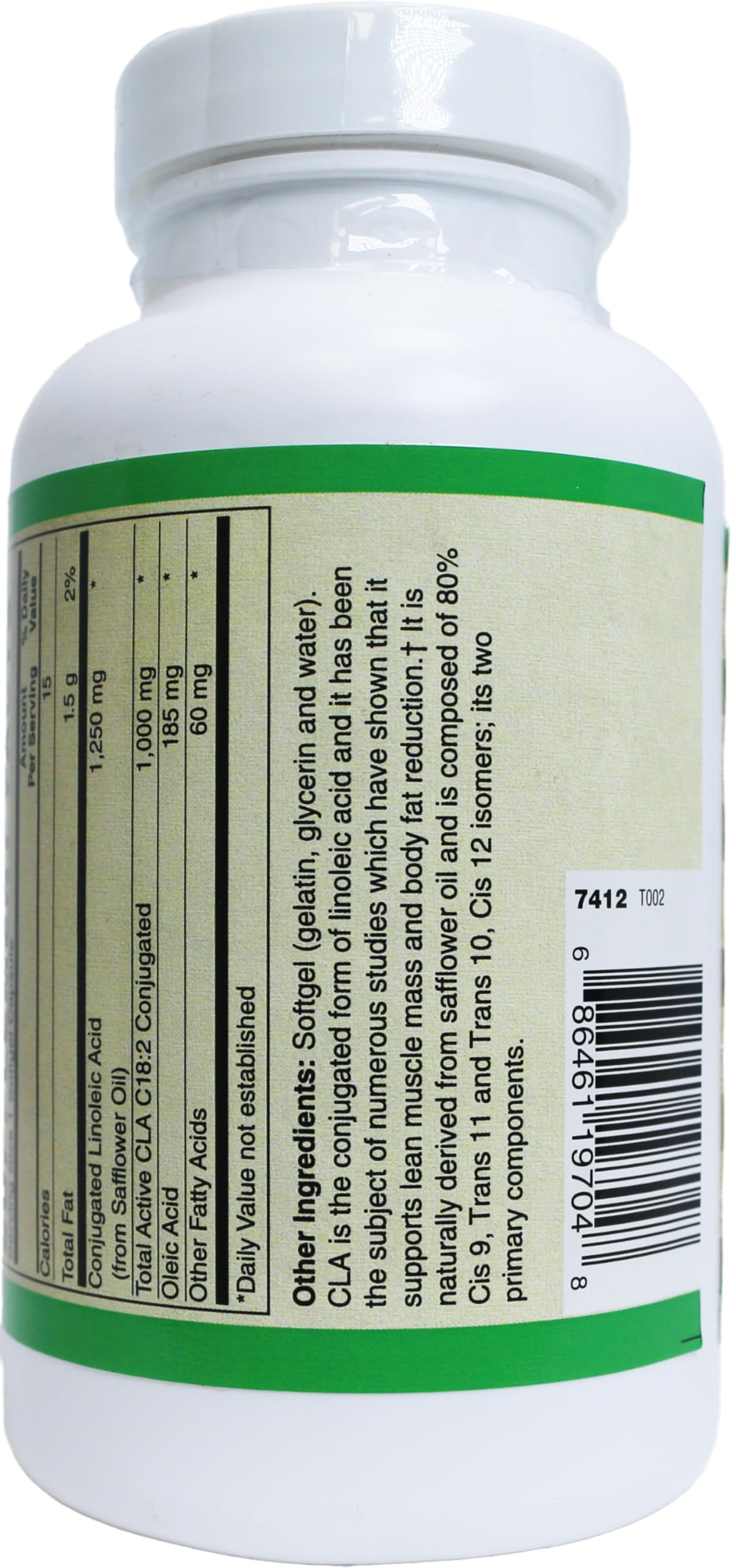 Premium CLA (Conjugated Linoleic Acid) 1250mg Softgels - High Potency 1:1 Isomer Ratio for Weight Management & Muscle Support - Ideal for Fitness Enthusiasts & Healthy Lifestyle