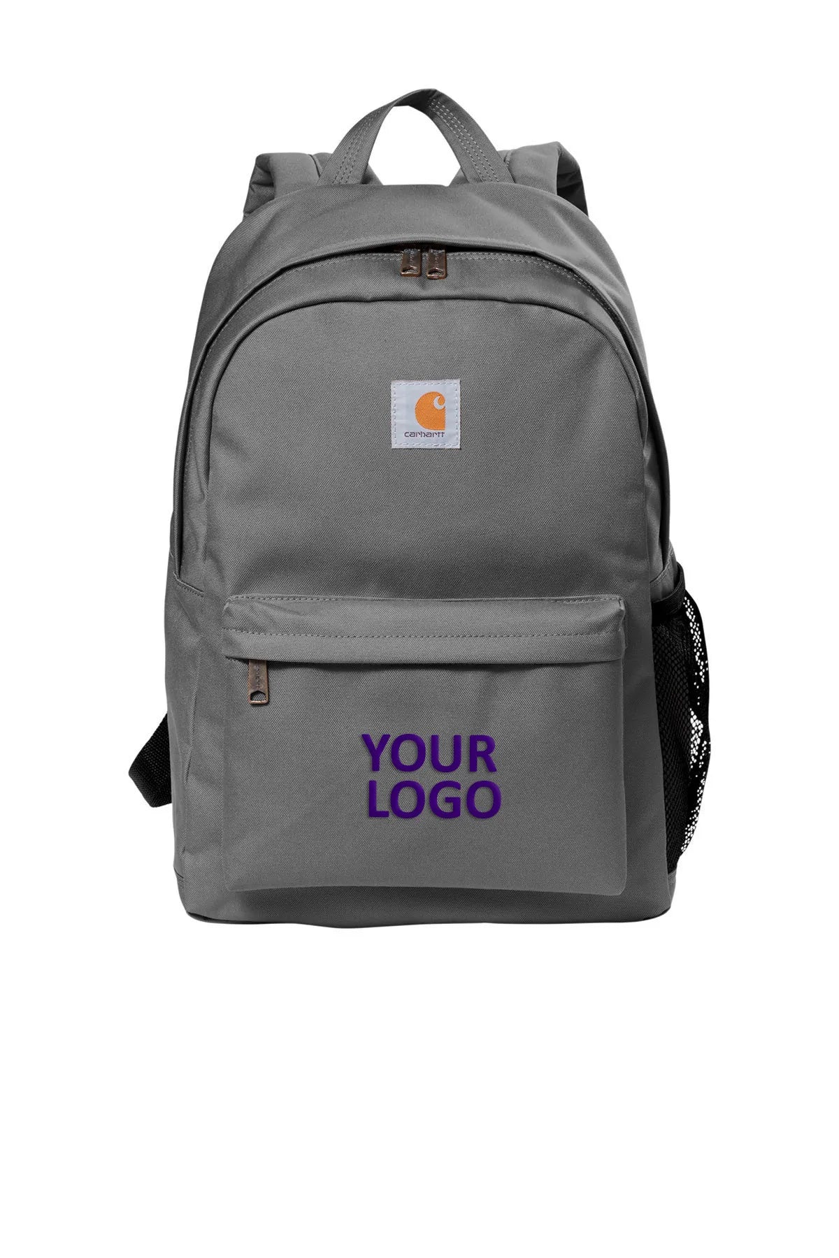 Carhartt Canvas Backpack - Durable Grey School & Work Backpack for Men & Women - Perfect for Travel, Hiking & Everyday Use