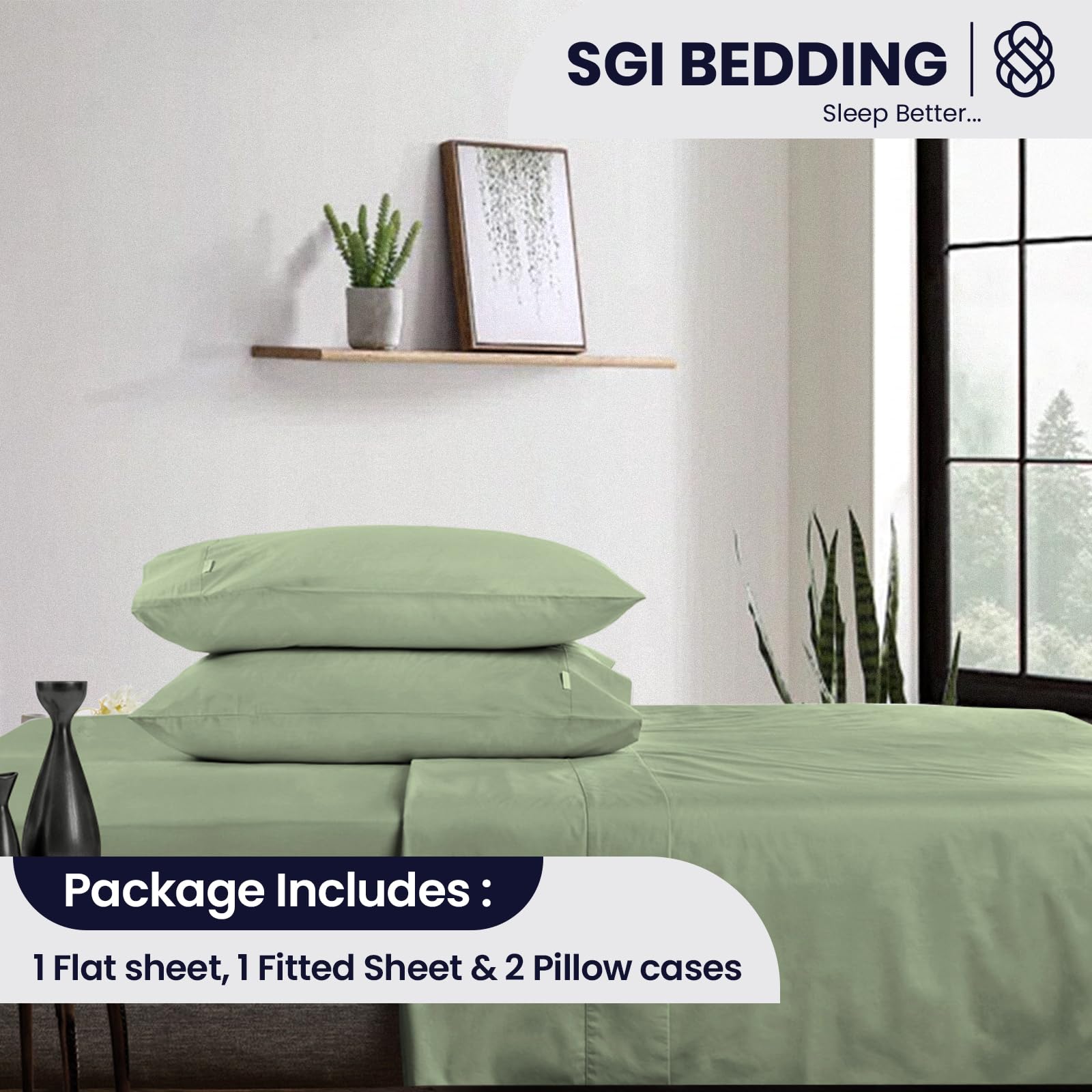 Premium 1000 Thread Count Egyptian Cotton Bed Sheet Set - California King Size, Soft & Durable Luxury Sheets for Deep Pocket Mattresses (15