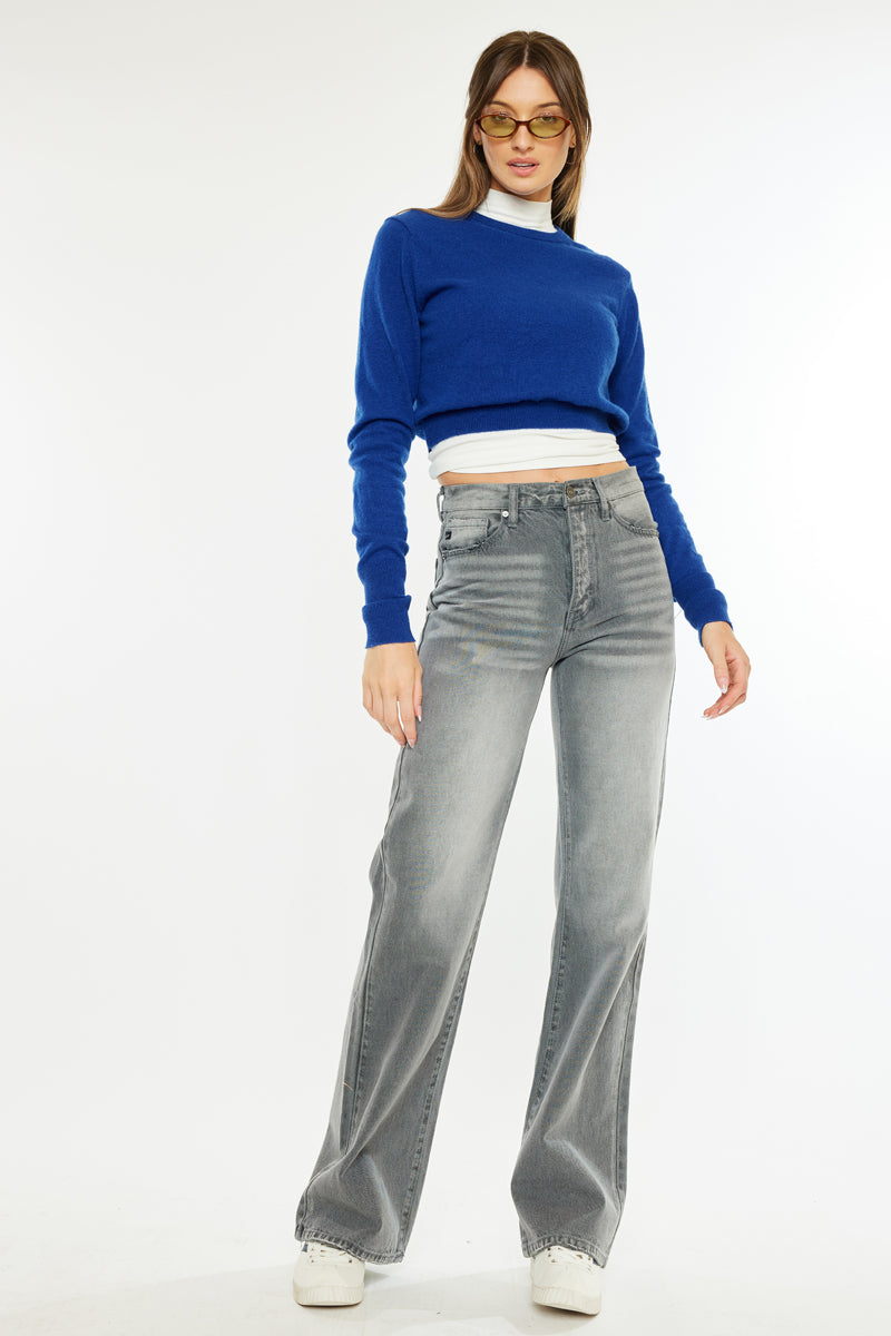 Alessia Ultra High Rise 90's Flare Jeans for Women - Vintage Retro Stretch Denim Pants - Perfect for Casual Outfits & 90s Fashion Looks