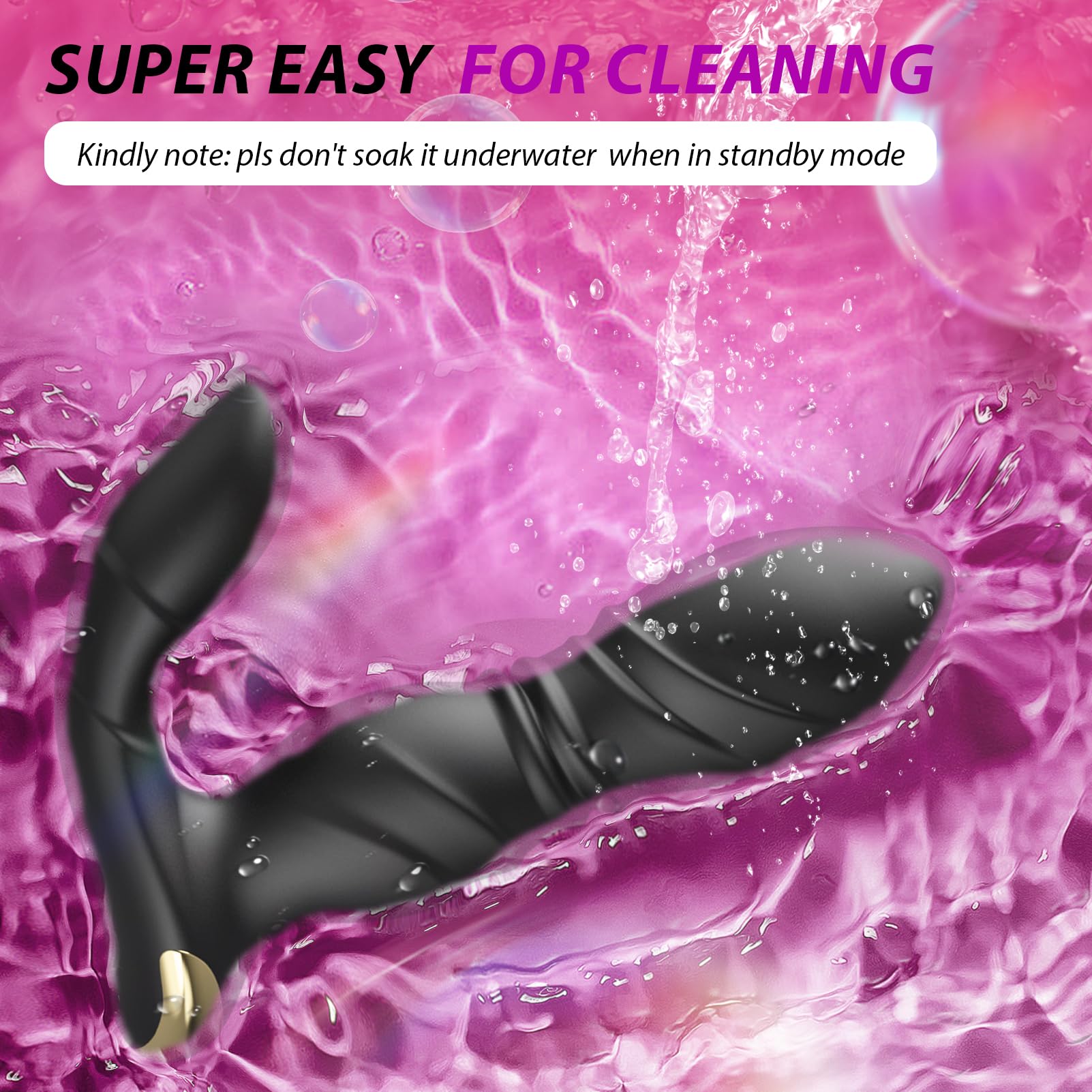 BEISAR 3-in-1 Thrusting Prostate Massager for Men - 9 Speed Anal Vibrator with Clitoral Stimulation | Male Sex Toy & Wearable Vibrator for Women | Perfect for Solo Play & Couples Intimacy