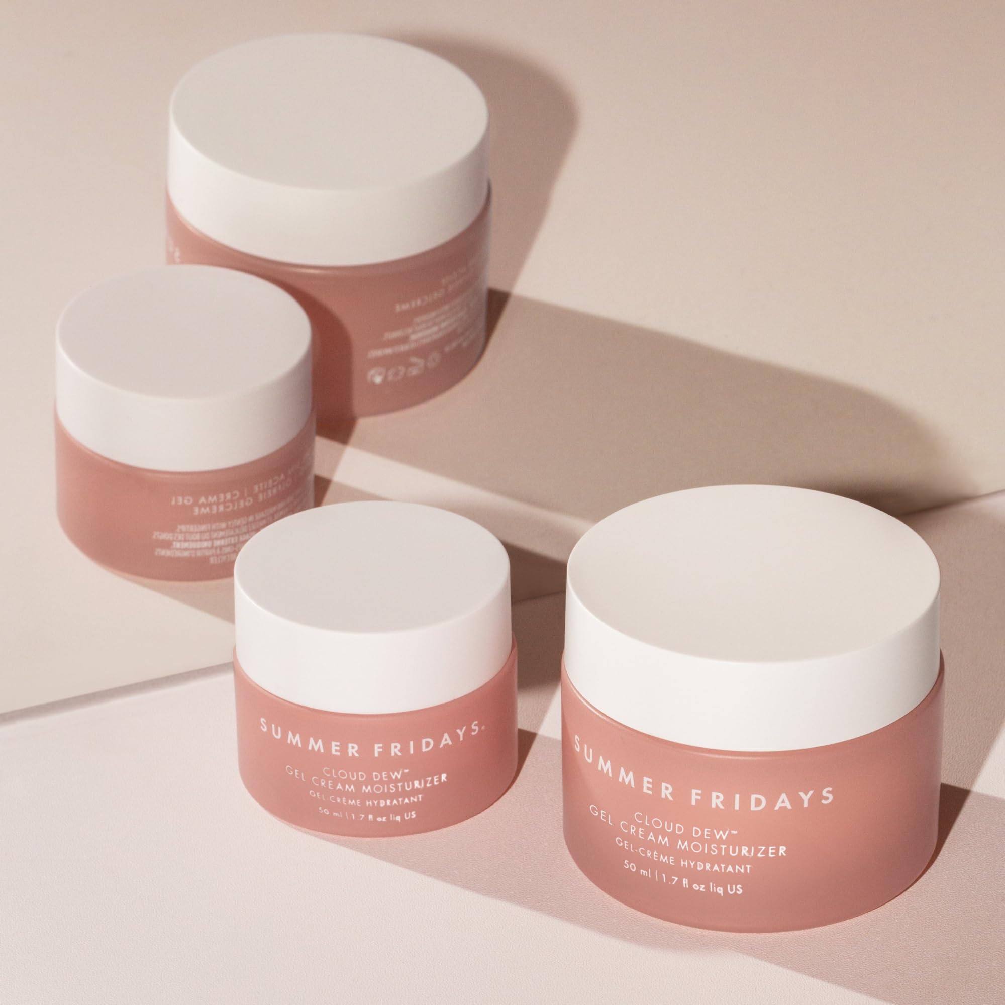 Summer Fridays Cloud Dew Gel Cream Moisturizer - Lightweight Hydrating Face Moisturizer with Hyaluronic Acid & Ceramides for Plumping, Glowing Skin | 1.7 Fl Oz | Perfect for Daily Skincare Routine & Travel-Friendly
