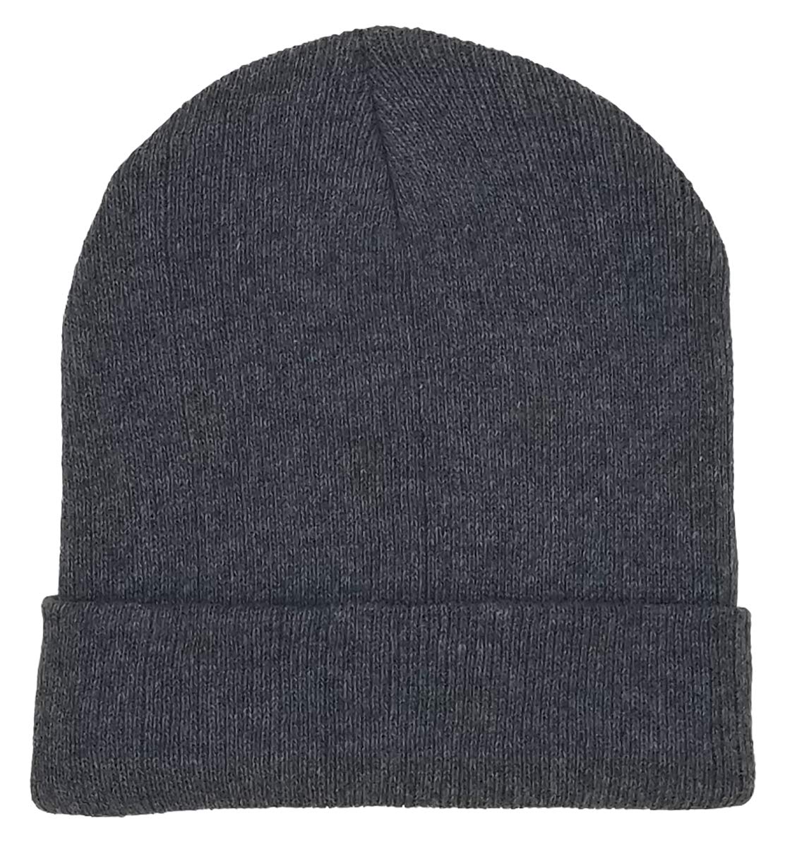 24 Pack Kids Beanies - Soft Thick Winter Knit Hats for Boys & Girls - Warm Cuffed Heat Insulating Bulk Hats for Cold Weather - Perfect for School, Outdoor Play & Winter Sports