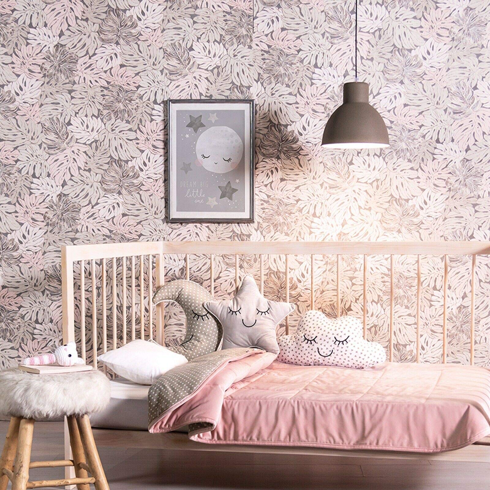 **Pink Moon Stars Clouds 4-Piece Crib Bedding Set for Baby Girls - Soft Nursery Decor for Sweet Dreams & Cozy Sleep**