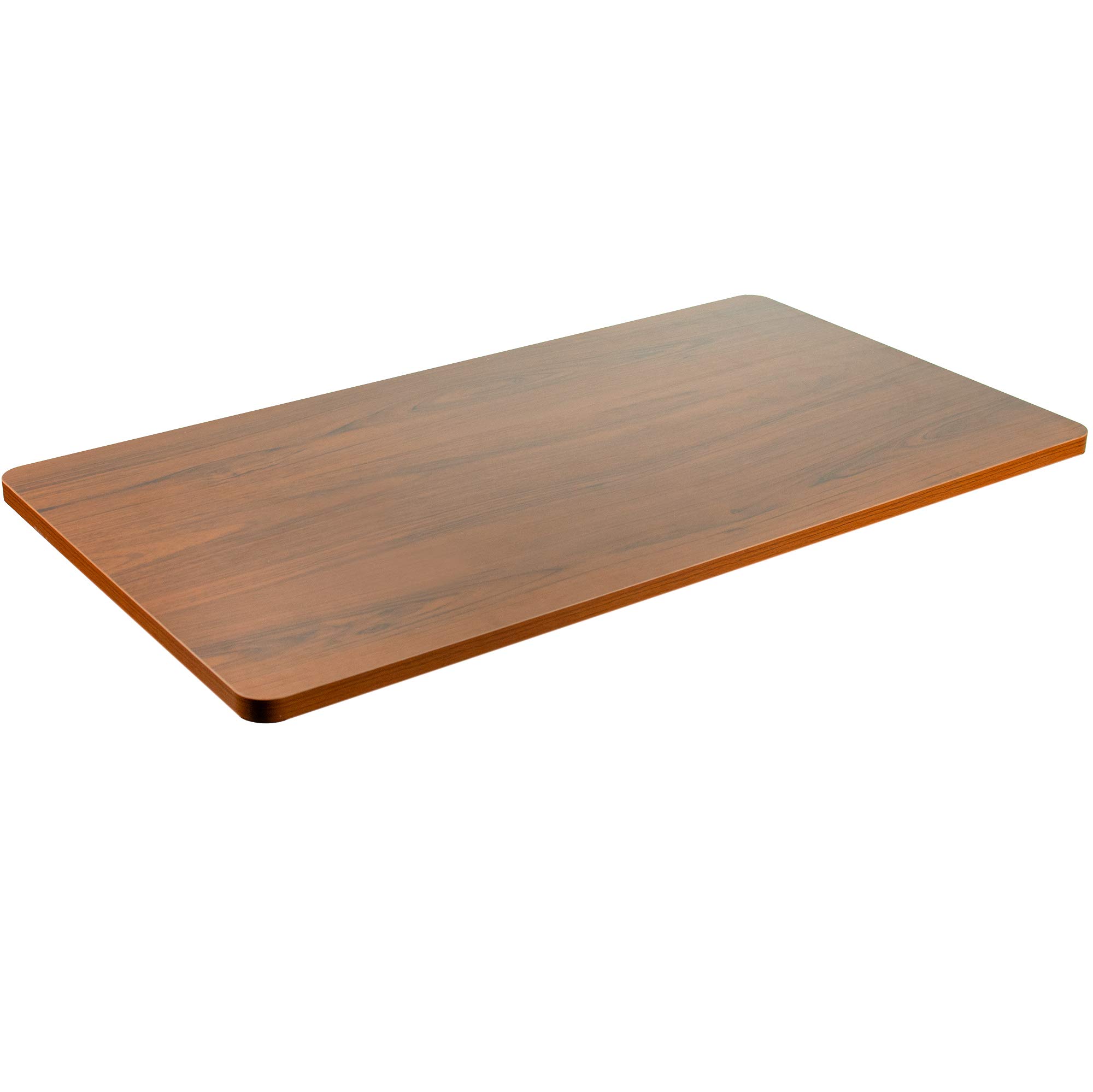 Premium 43 x 24 Inch Dark Walnut Universal Solid Wood Table Top - Compatible with Standard & Sit-Stand Adjustable Desk Frames - Perfect for Home Office, Workspace & Gaming Setup