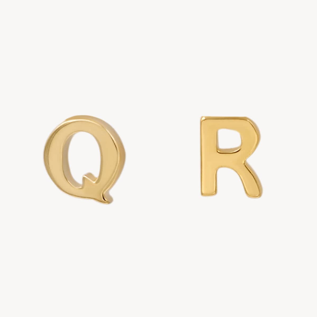 Mini Athena Letter Studs Earrings - Greek Goddess Inspired Jewelry for Women - Perfect for Everyday Wear, Gifts & Special Occasions