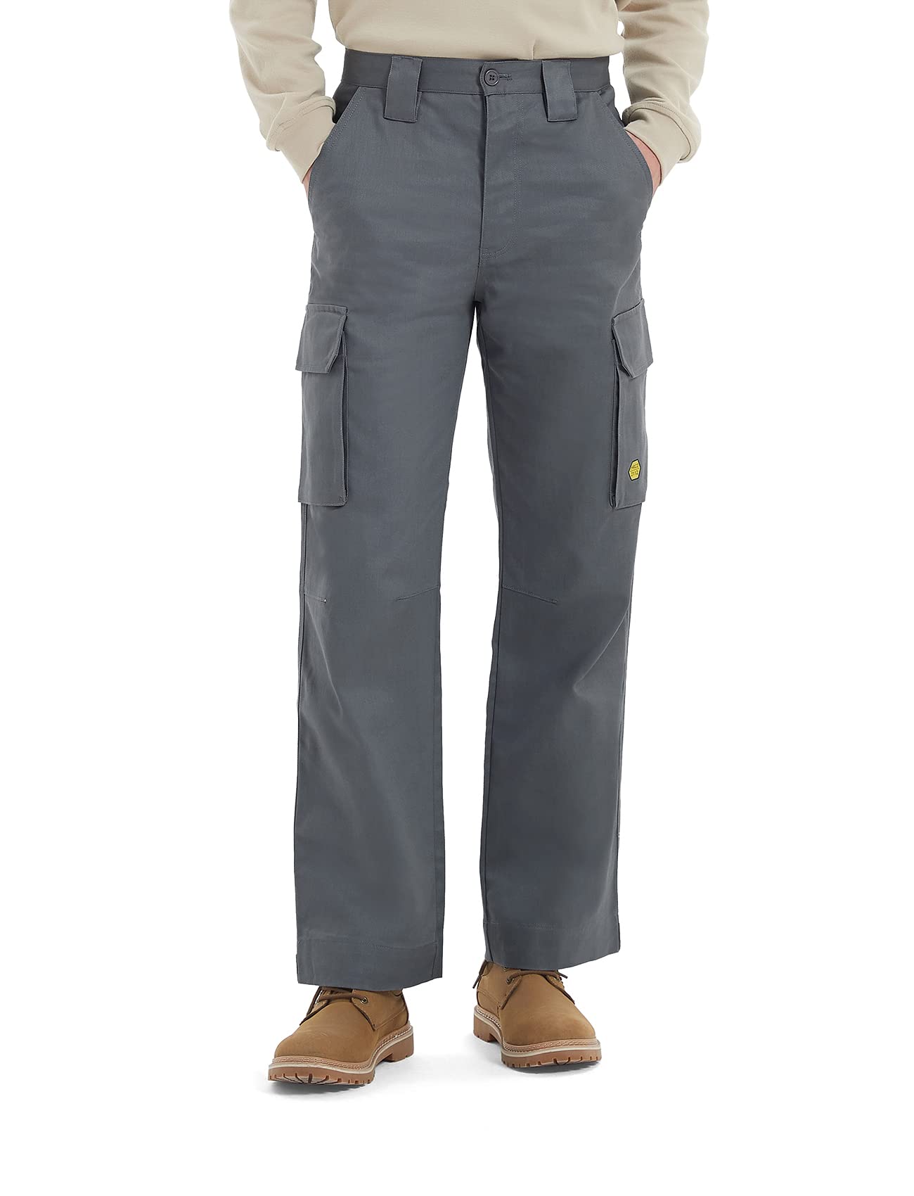 PTAHDUS Men's FR Cargo Pants 7.5oz Flame Resistant Lightweight Work Pants with Multi-Pockets - OSHA Compliant Safety Pants for Welding, Construction & Industrial Work