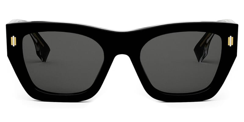 Fendi Roma FE40100I Black Sunglasses for Women - Luxury Designer Shades for Fashion & UV Protection - Perfect for Beach, Driving & Outdoor Activities