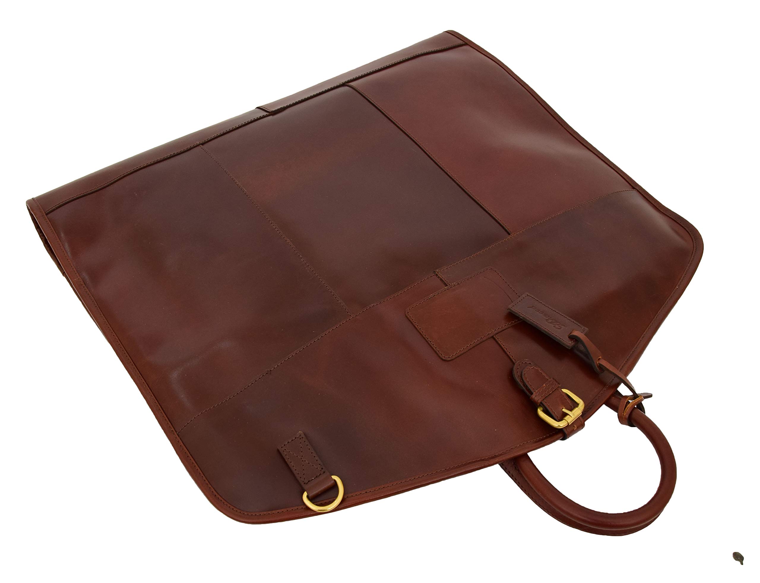 Premium Leather Suit Carrier Bag - Travel Garment Cover for Business & Formal Wear - Durable Dress Suiter Case with Shoulder Strap - Perfect for Air Travel, Weddings & Office Use