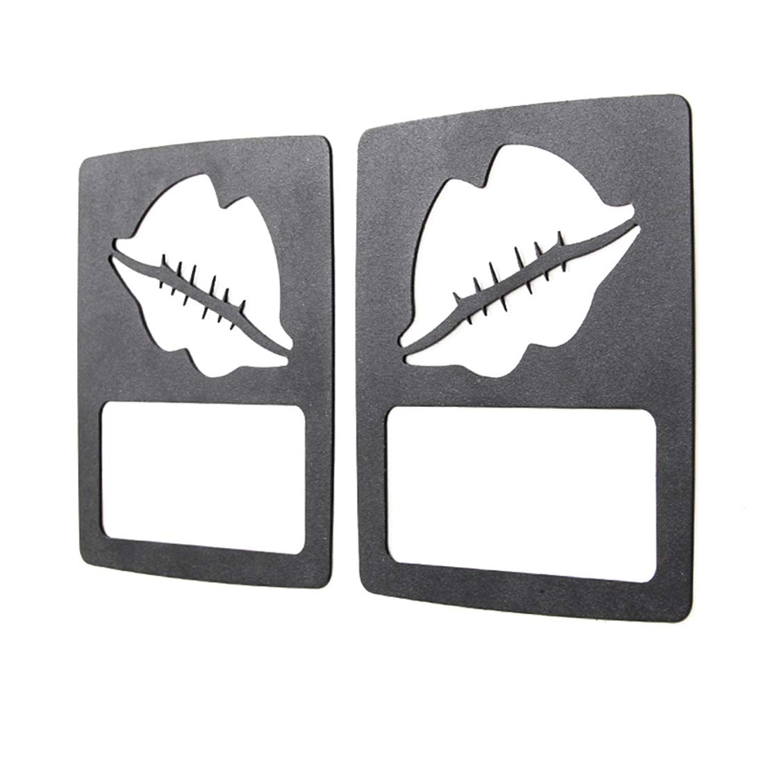 Jeep Wrangler JL & Unlimited Sport Tail Light Covers - Lip Print Taillight Protector Guards (1 Pair) | Durable Rear Lamp Cover for Off-Road & Daily Driving Protection