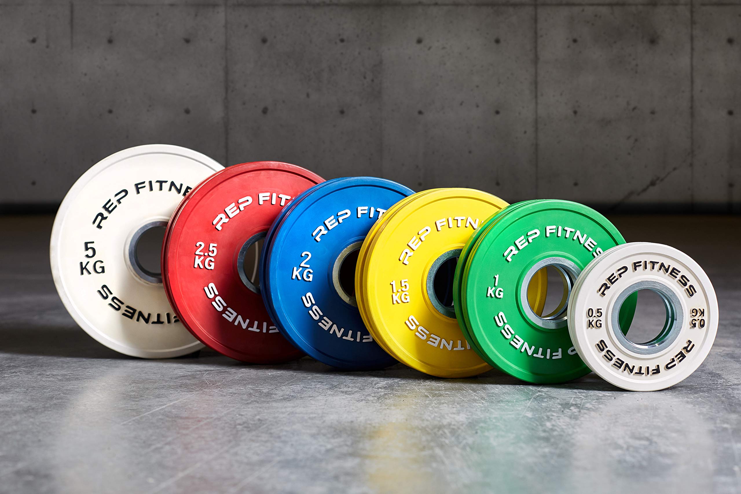 REP Fitness Olympic Weightlifting Change Plates - Ideal for PR, Powerlifting & Incremental Weight Increases | Perfect for Home Gyms, CrossFit & Strength Training