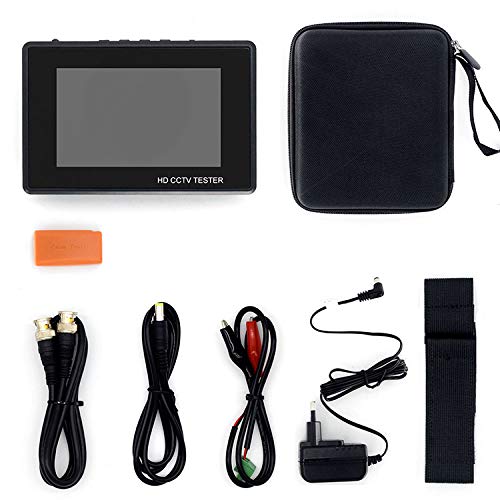 4 Inch Touch Screen H.265 4K IP Camera Tester - Portable CCTV CVBS Analog Tester with Built-in WiFi, POE, 8GB TF Card, HDMI Output & RJ45 TDR - Ideal for Security Camera Installation & Maintenance (Wrist-Mounted IPC Tester)
