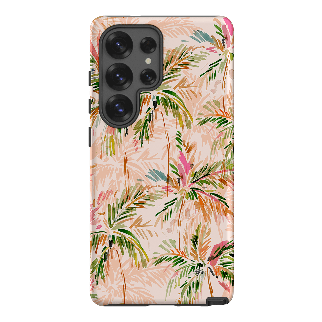 Hawaiian Palms Phone Case - Durable Protective Cover for iPhone & Samsung - Tropical Beach Design - Perfect for Travel, Vacation & Summer Outings
