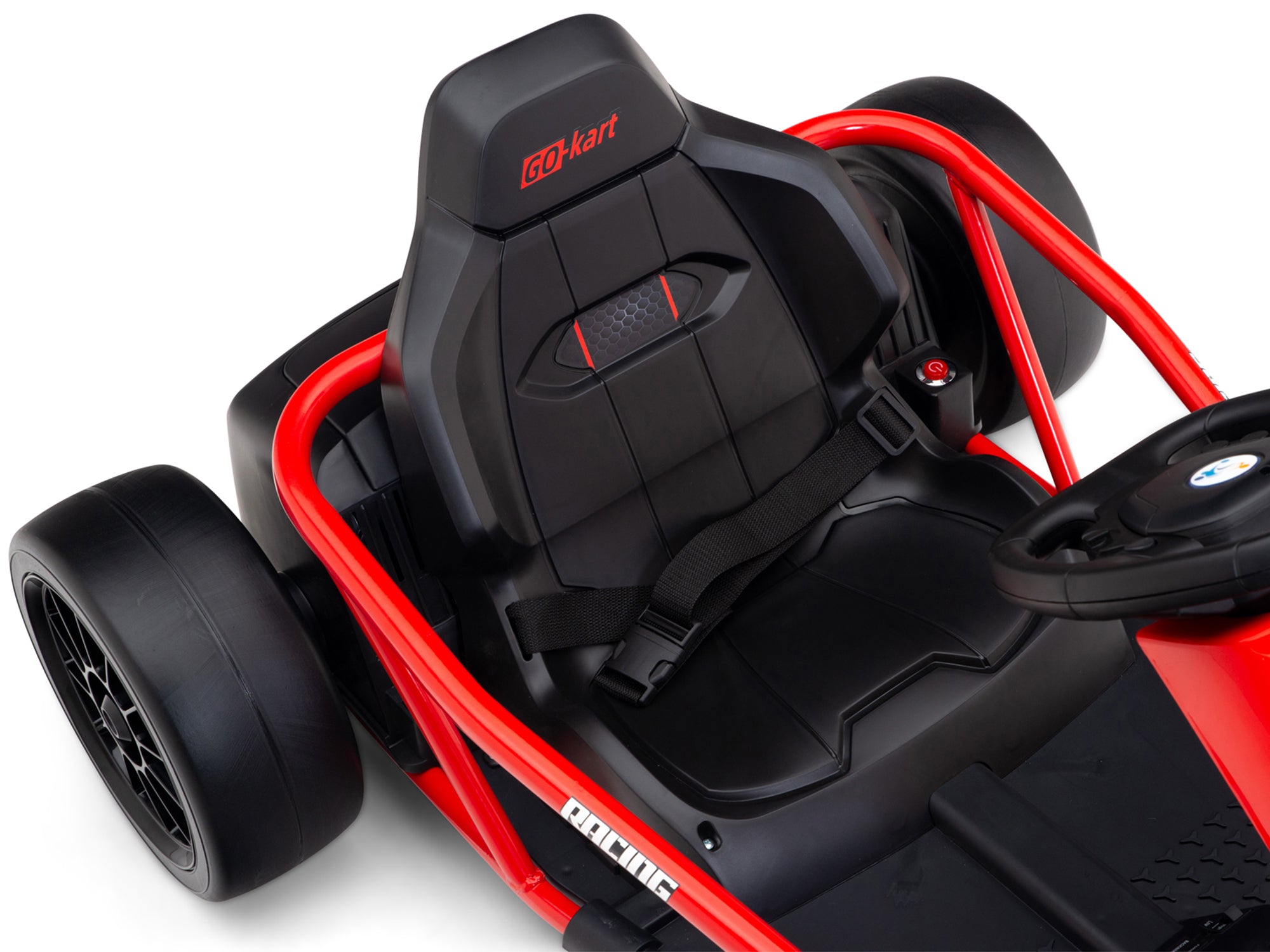 RIDINGTON 24V Kids Electric Go Kart with DRIFT Function - High-Speed Red Ride-On Car for Boys & Girls | Perfect for Backyard Racing, Birthday Gifts & Outdoor Play