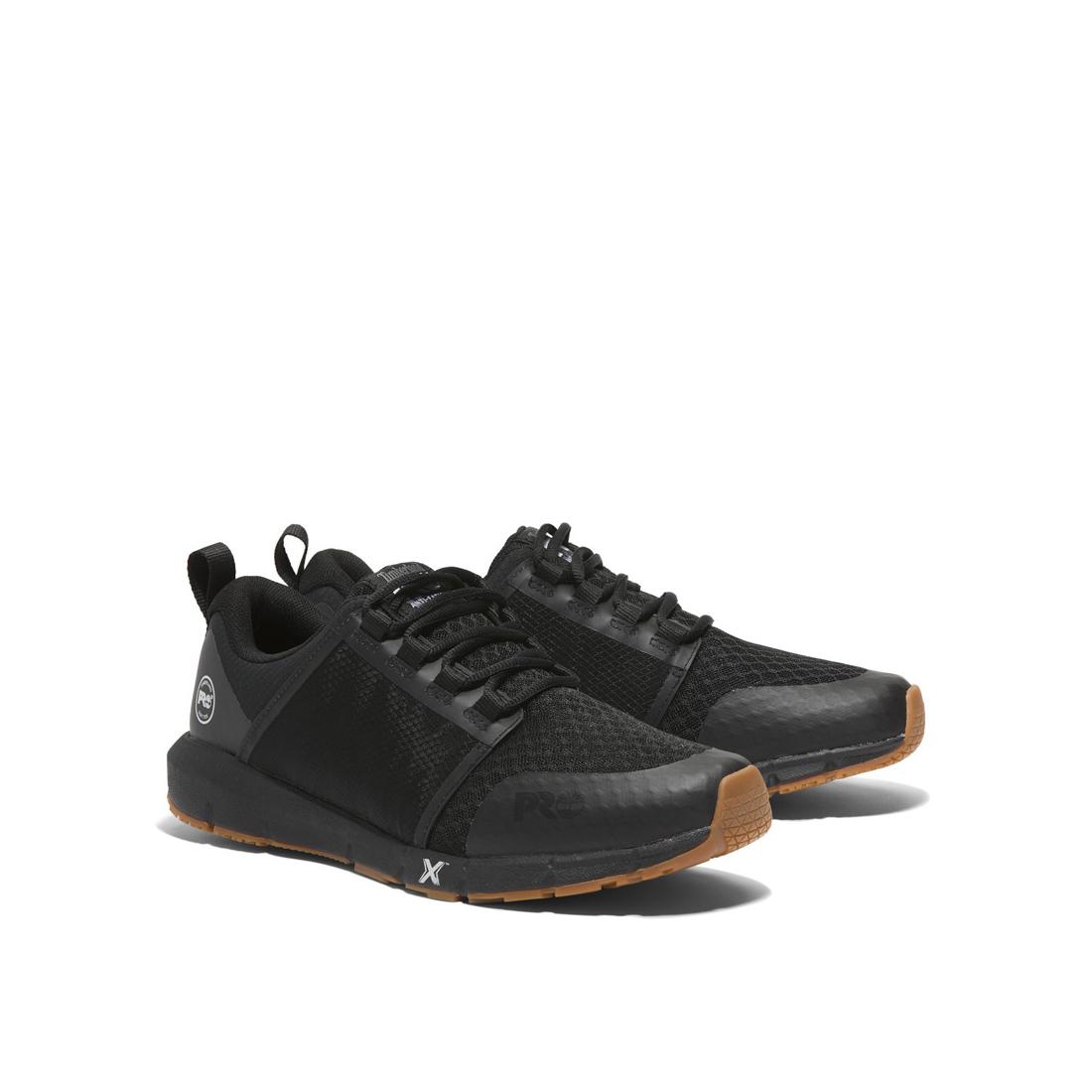 Radius Soft Toe Work Shoes - Black - Comfortable & Lightweight Safety Shoes for Men & Women - Perfect for Construction, Warehouse & Outdoor Work