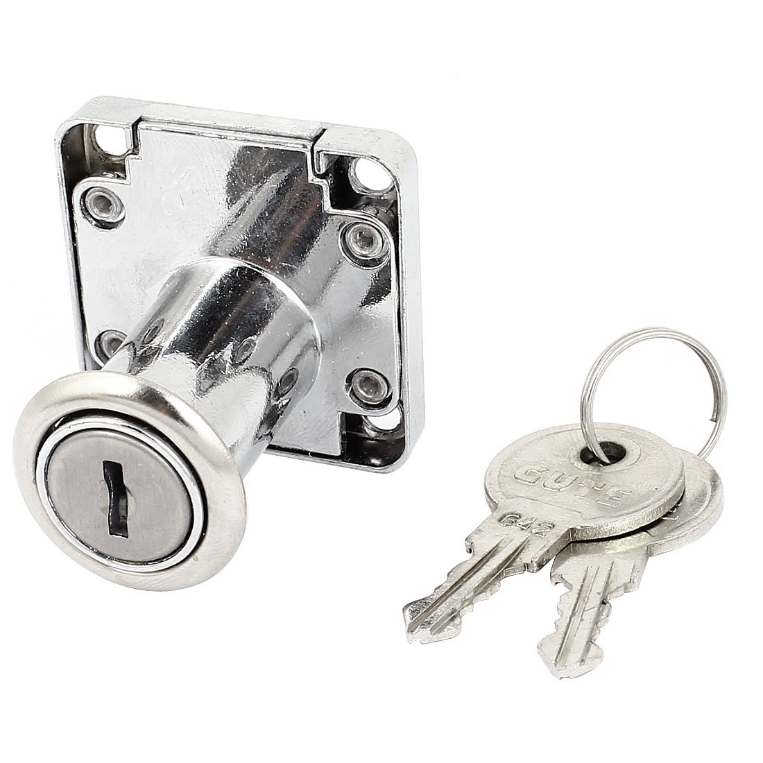 uxcell 32mm High Security Cylinder Cupboard Cabinet Mailbox Drawer Safe Lock with 2 Keys - Perfect for Home, Office & Storage Security