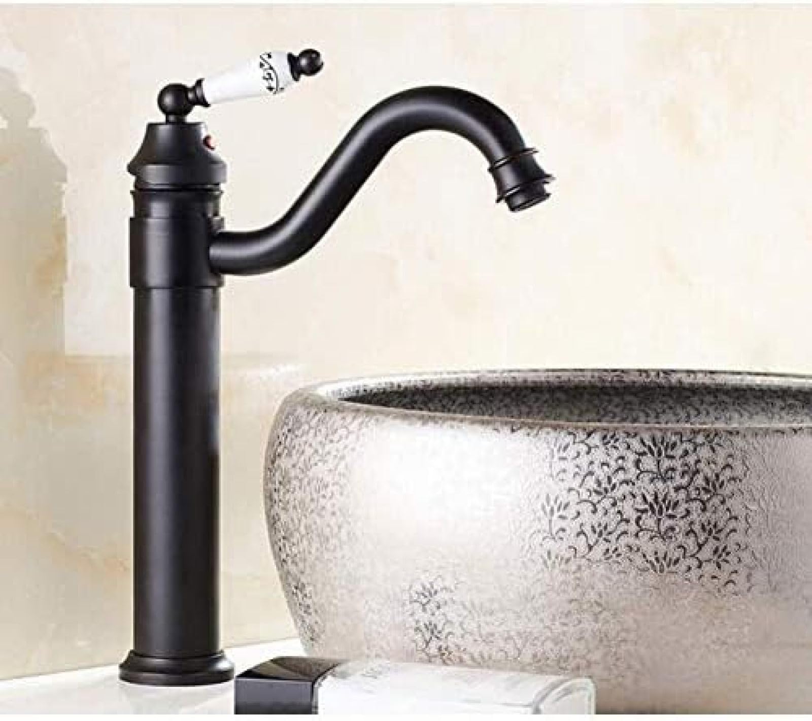 CRJUS Single Handle Brass Kitchen Faucet with Hot & Cold Water - Ball Valve Design for Sink, Basin Mixer Tap - Perfect for Modern Kitchens and Bathrooms