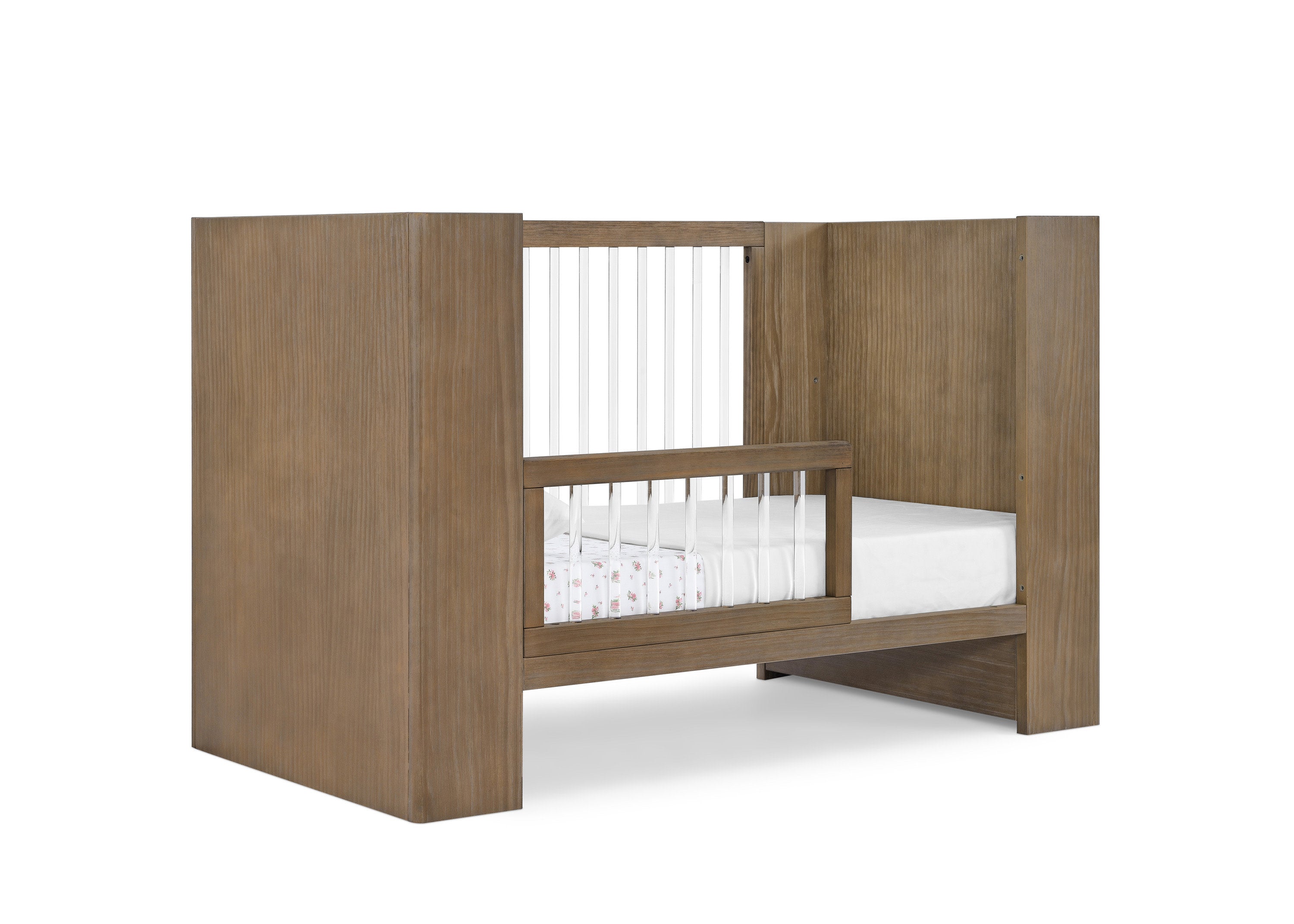 Aerin 4-in-1 Convertible Baby Crib - Toddler Bed, Daybed & Full-Size Bed | Safe & Stylish Nursery Furniture for Newborns to Teens | Perfect for Baby Rooms, Daycare Centers & Guest Bedrooms
