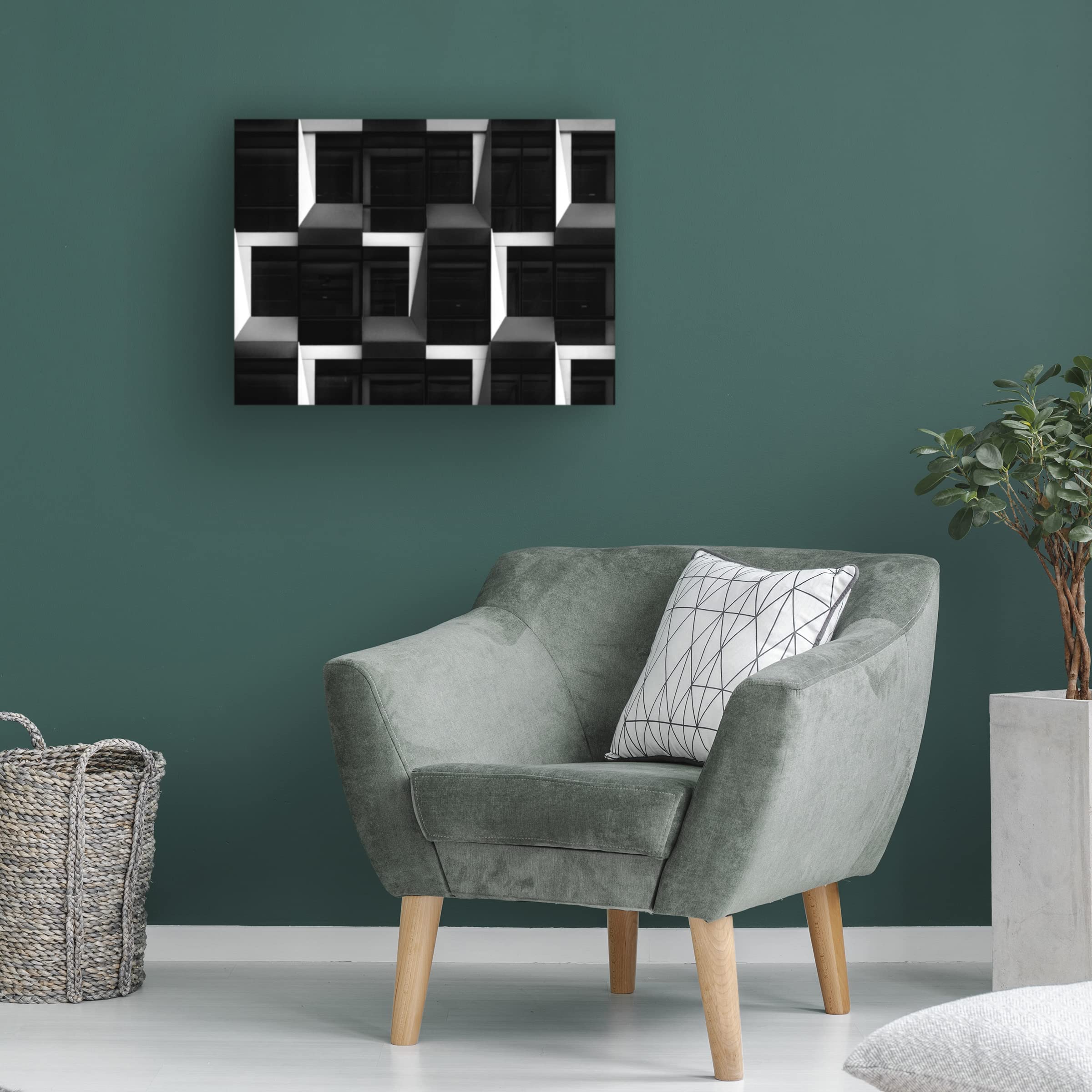 Henk Van Maastricht Black & White Canvas Art Print - Modern Abstract Wall Decor for Living Room, Bedroom & Office | Trademark Fine Art Collection