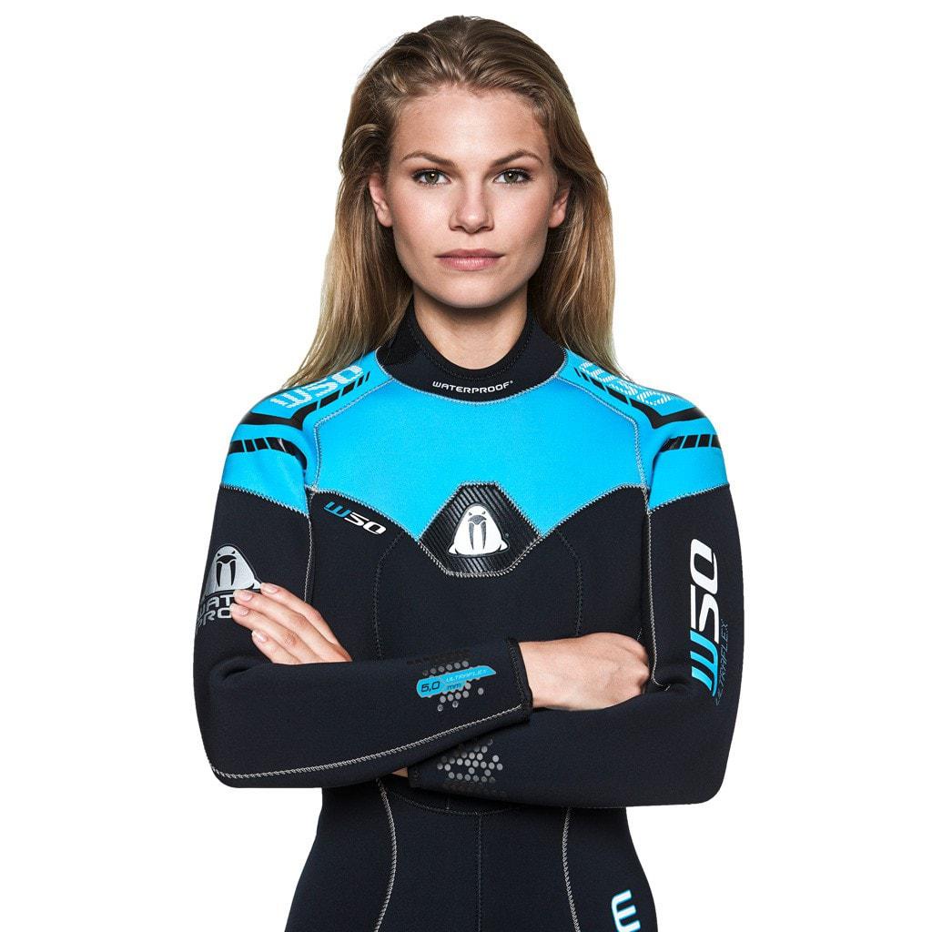 Women's 5mm Wetsuit W50 - Full Body Neoprene Diving Suit for Scuba, Surfing & Cold Water Swimming - Waterproof & Thermal Protection