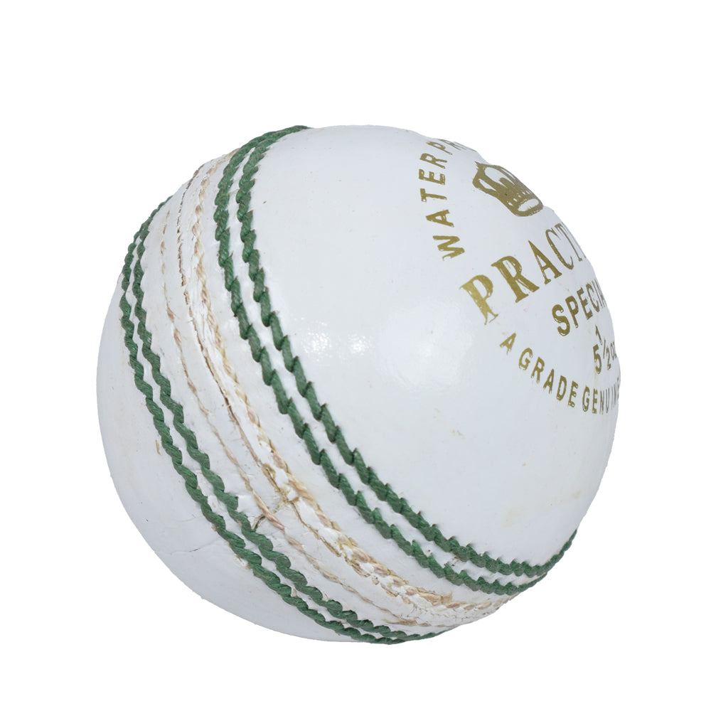 Gortonshire Professional White Cricket Ball - Senior Size (Pack of 1) | Official Match & Training Cricket Equipment for Adults | Perfect for Club Games, Practice Sessions & Competitive Matches