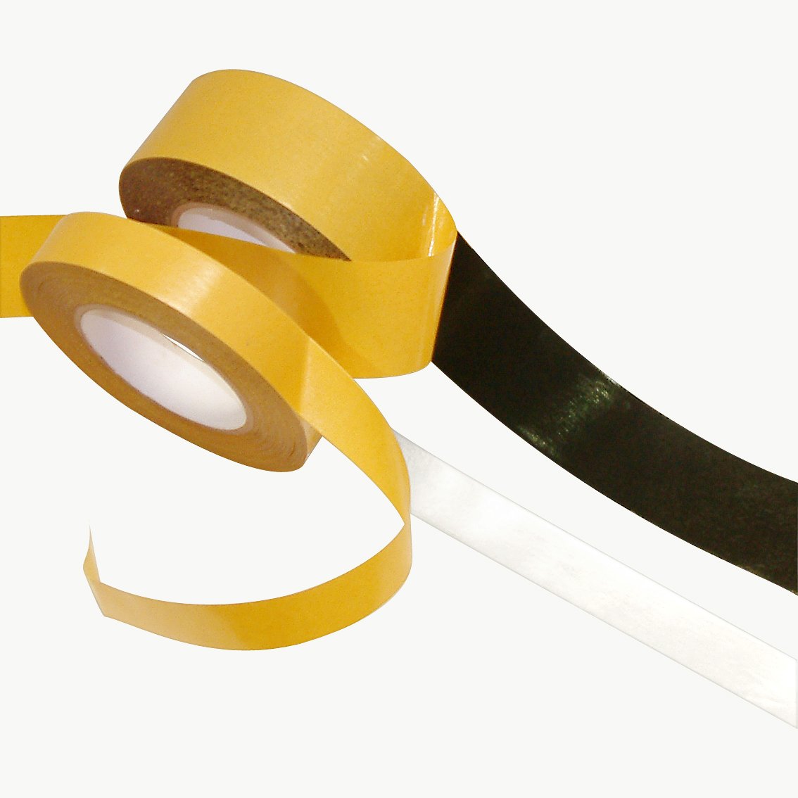 JVCC Double-Sided PVC Tape with Strong Adhesive (DC-4420LB) - 2 Inch (48mm) x 36 Yards - Black - Ideal for Mounting, Bonding, and DIY Projects