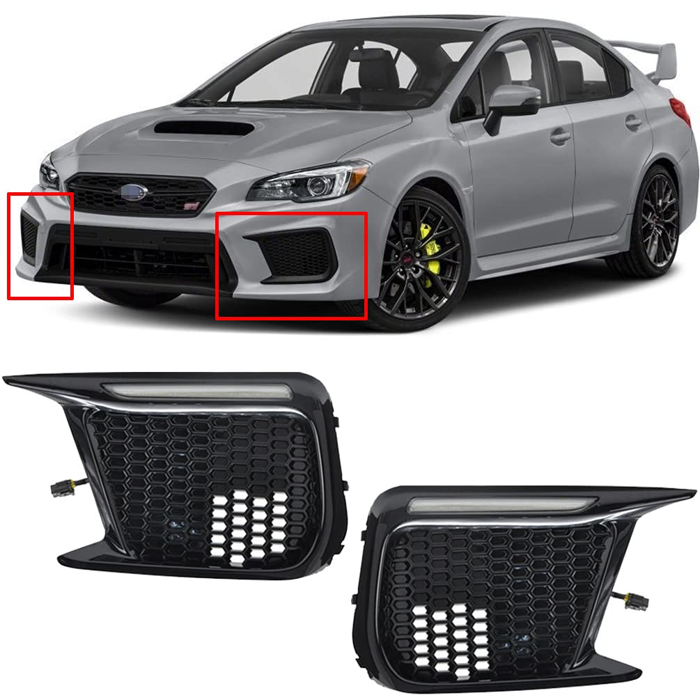 2018-2020 Subaru WRX & WRX STI LED Switchback Turn Signal & DRL Kit - Sequential Dynamic Amber Turn Signals with White Daytime Running Lights (Non-Fog Version) - Upgrade Your Headlight Bezels for Enhanced Visibility & Style