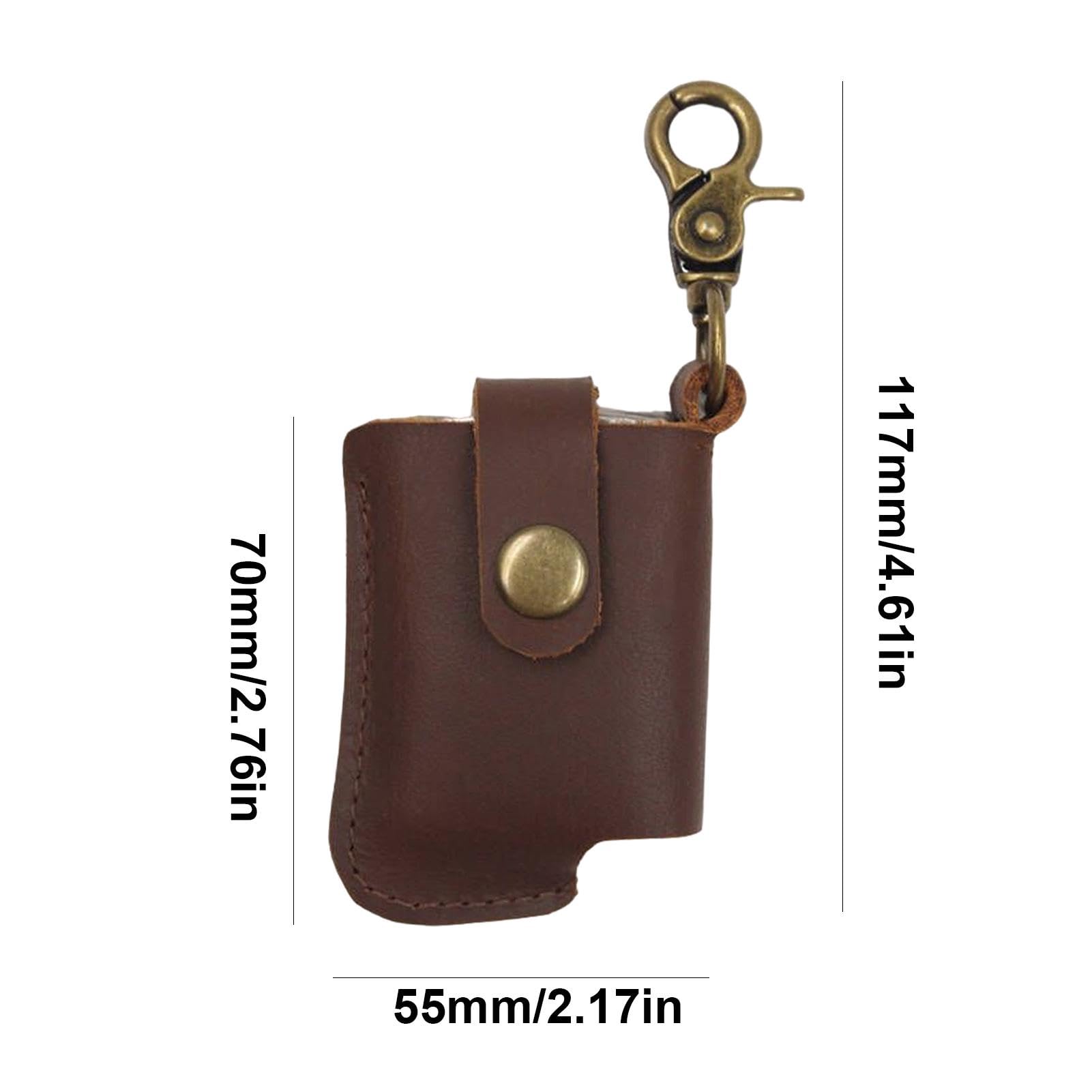 Premium Leather Igniter Case - Durable Key Storage Pouch for Men | Handmade Belt Keychain Holder for Lighters & Essentials | Perfect for Outdoor Camping, Hiking & Daily Carry