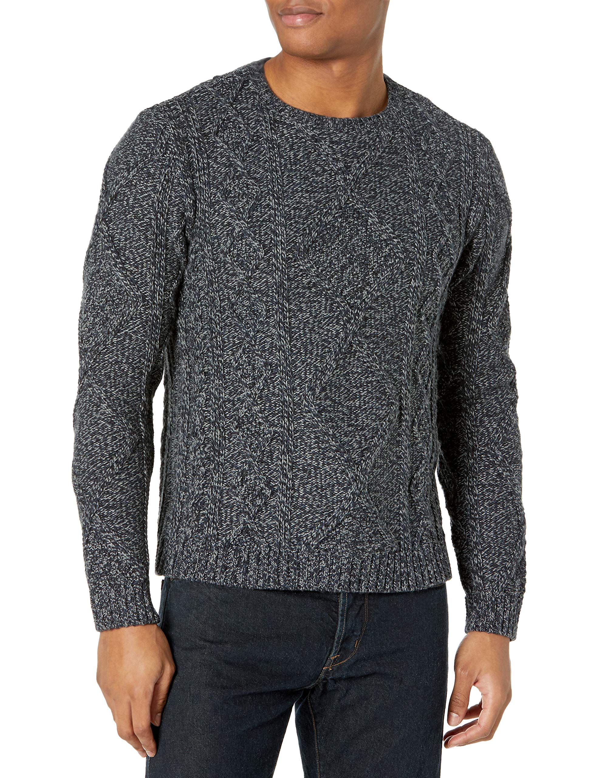 PAIGE Men's Westcliff Cable Knit Crewneck Sweater - Soft Wool Pullover for Winter, Casual & Office Wear - Perfect for Holidays, Dates & Business Meetings
