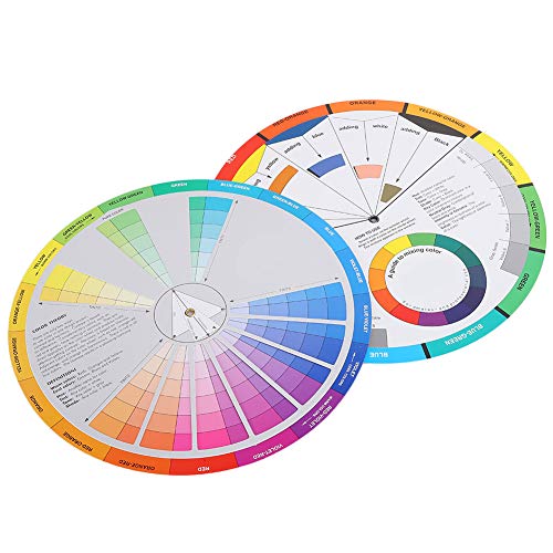 Color Mixing Wheel for Painting & Airbrushing - Creative Color Guide Wheel with Mixing Chart | Perfect for Artists, Designers & DIY Projects