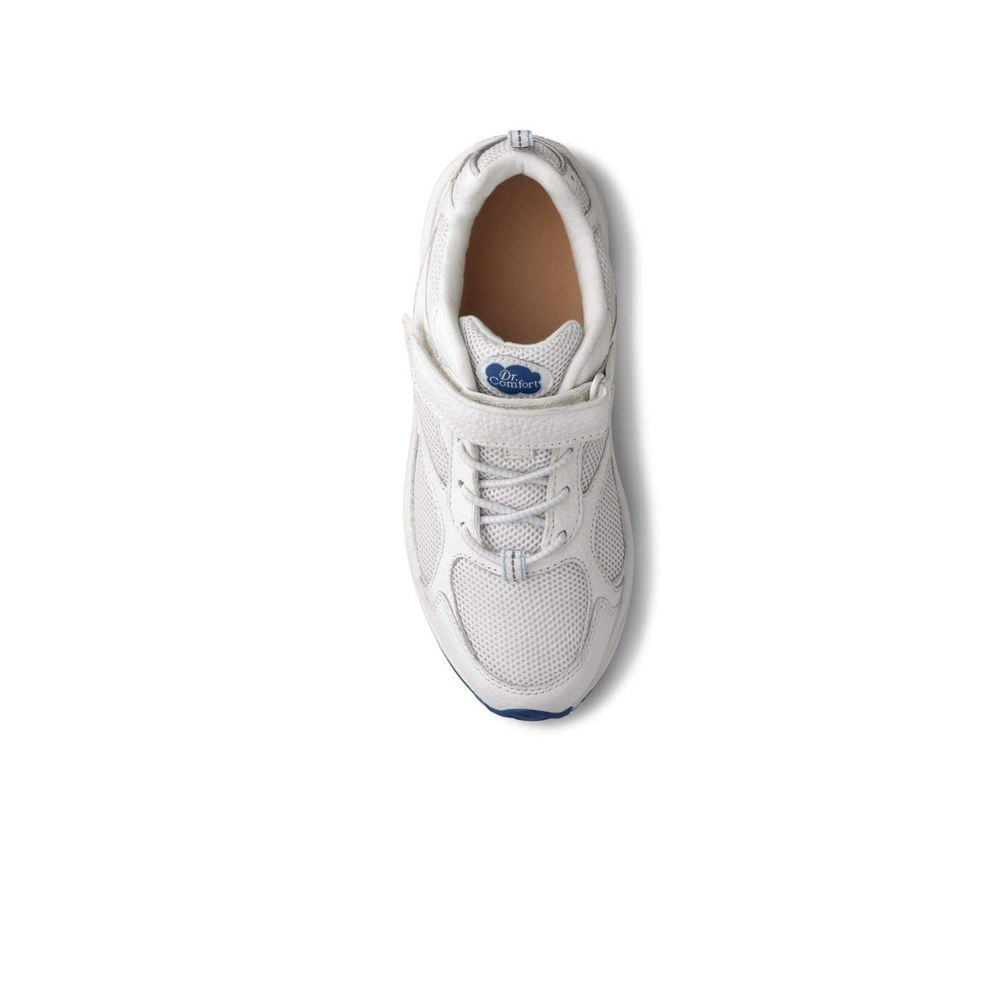 Dr. Comfort Victory White Therapeutic Women's Shoes with Gel Inserts - Stylish Closure - Comfortable Athletic Sneakers for Plantar Fasciitis & Diabetic Foot Care - Perfect for Walking, Work & Daily Activities