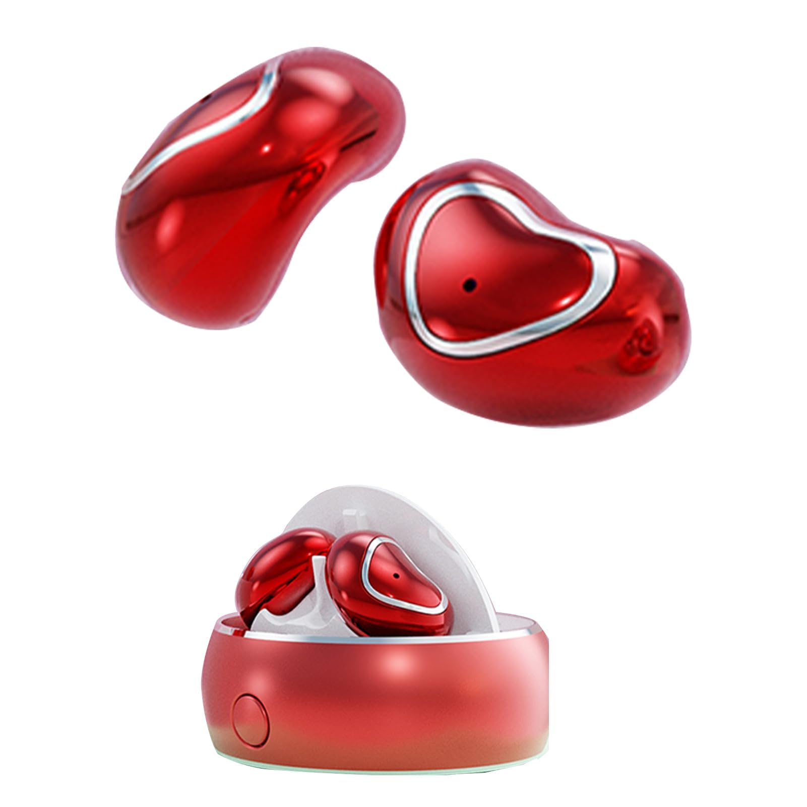 Loluka Sleep Earbuds with Bean Design - Comfortable Wireless Bluetooth Earbuds for Sleeping, Noise Blocking, Stable Connection, Half In-Ear Small Headphones - Perfect for Nighttime Use, Travel & Office Naps