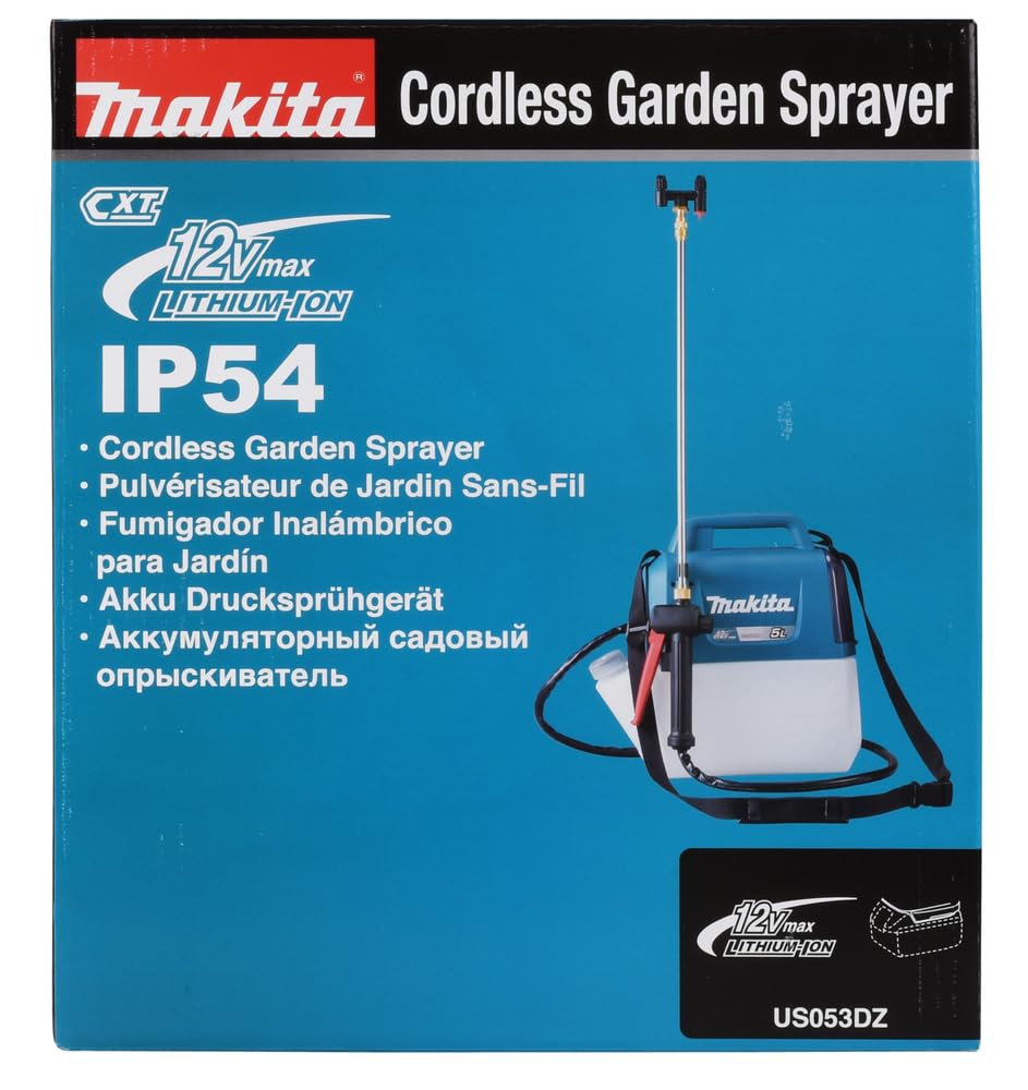 Makita US053DZ 12V Max CXT Cordless Lithium-Ion 5 Liter Garden Sprayer (Battery & Charger Sold Separately) - Ideal for Lawn Care, Pest Control & Outdoor Cleaning