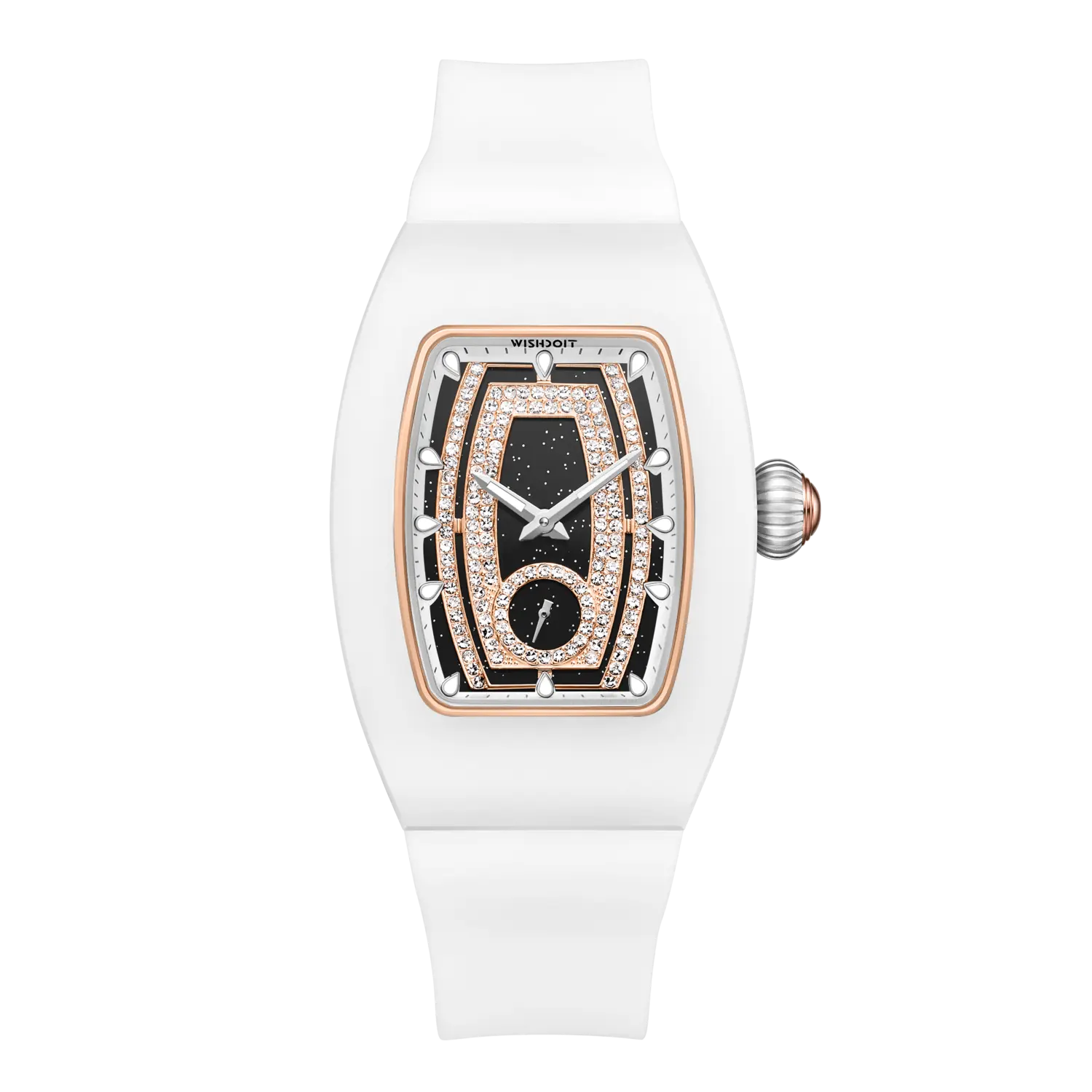 Celestia Women's Ceramic Tonneau Watch - Elegant & Durable Timepiece for Work, Casual & Special Occasions