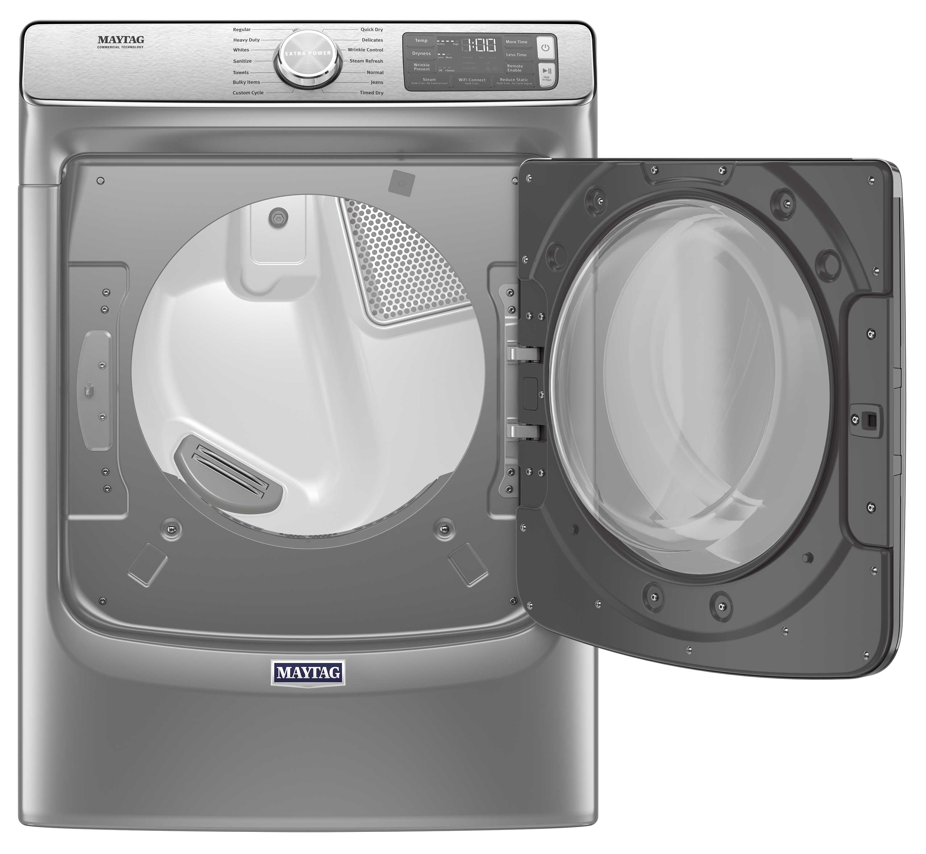 Maytag Metallic Slate 7.3 Cu. Ft. Electric Dryer - YMED8630HC | Large Capacity, Energy Efficient for Family Laundry | Perfect for Homes, Apartments & Laundromats