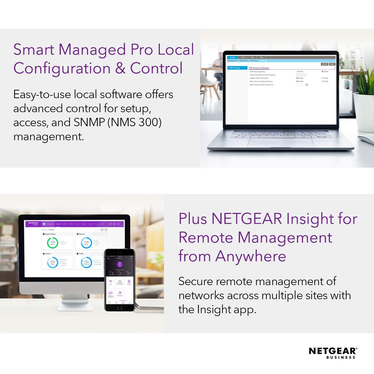 NETGEAR GS752TP 52-Port Gigabit Ethernet Smart Managed Pro PoE Switch | 48 PoE+ Ports @380W | 4x1G SFP | Desktop/Rackmount | ProSAFE Lifetime Protection (Renewed) | Ideal for Office Networks, Data Centers & Smart Home Installations