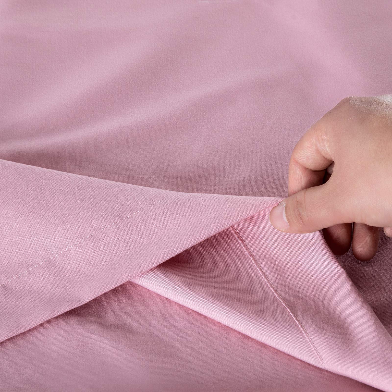 SiinvdaBZX 2 Pack 20x54 Inch Body Pillow Covers - Soft 100% Brushed Microfiber Pillowcases with Envelope Closure (Pink) - Perfect for Anime, Maternity, and Home Decor Use