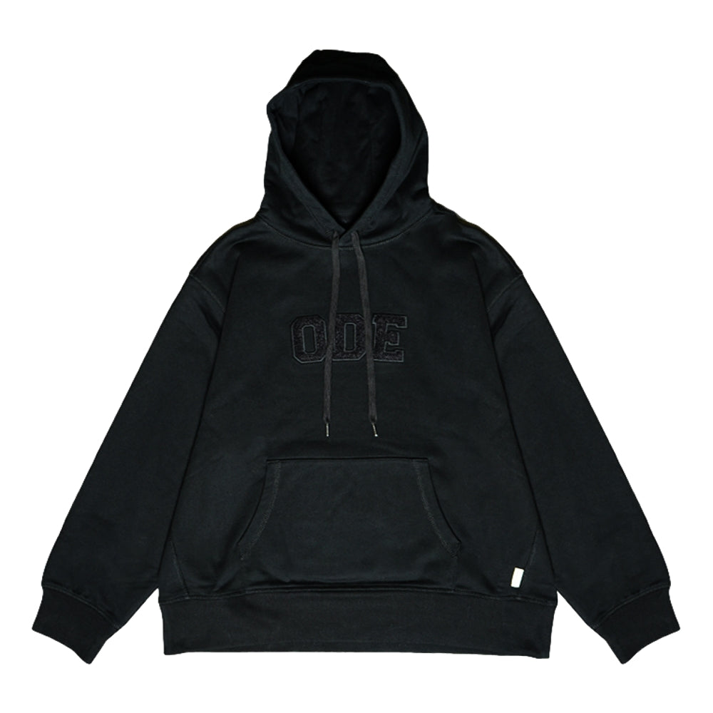 Open Dialogue Tie Dyed Logo Embroidered Hoodie - Black | Stylish Streetwear for Men & Women | Perfect for Casual Outfits, Music Festivals & Urban Fashion