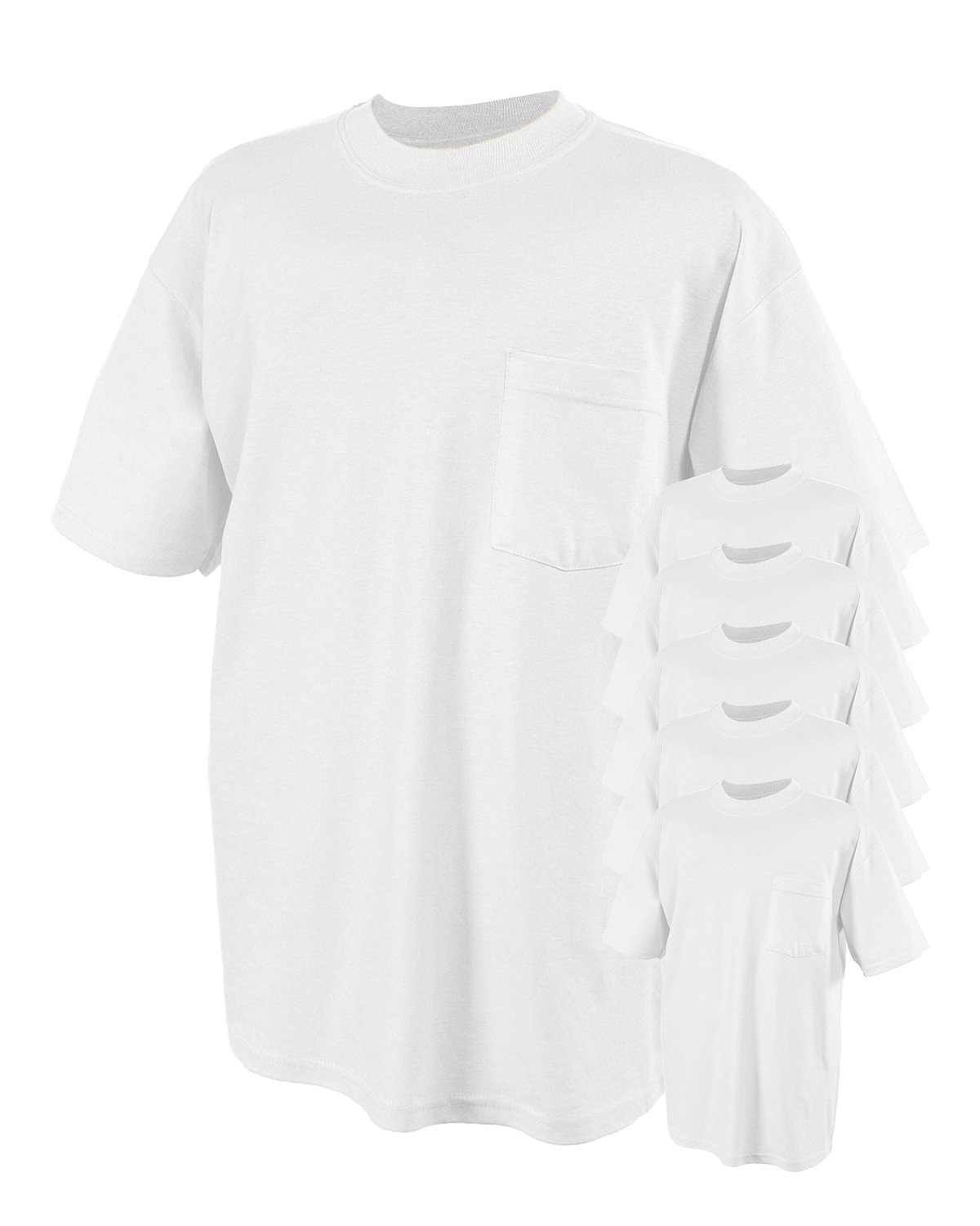 Jerzees Men's 29 Pack Cotton T-Shirts - Bulk Multi-Pack Comfort Casual Shirts for Everyday Wear, Work & Gym