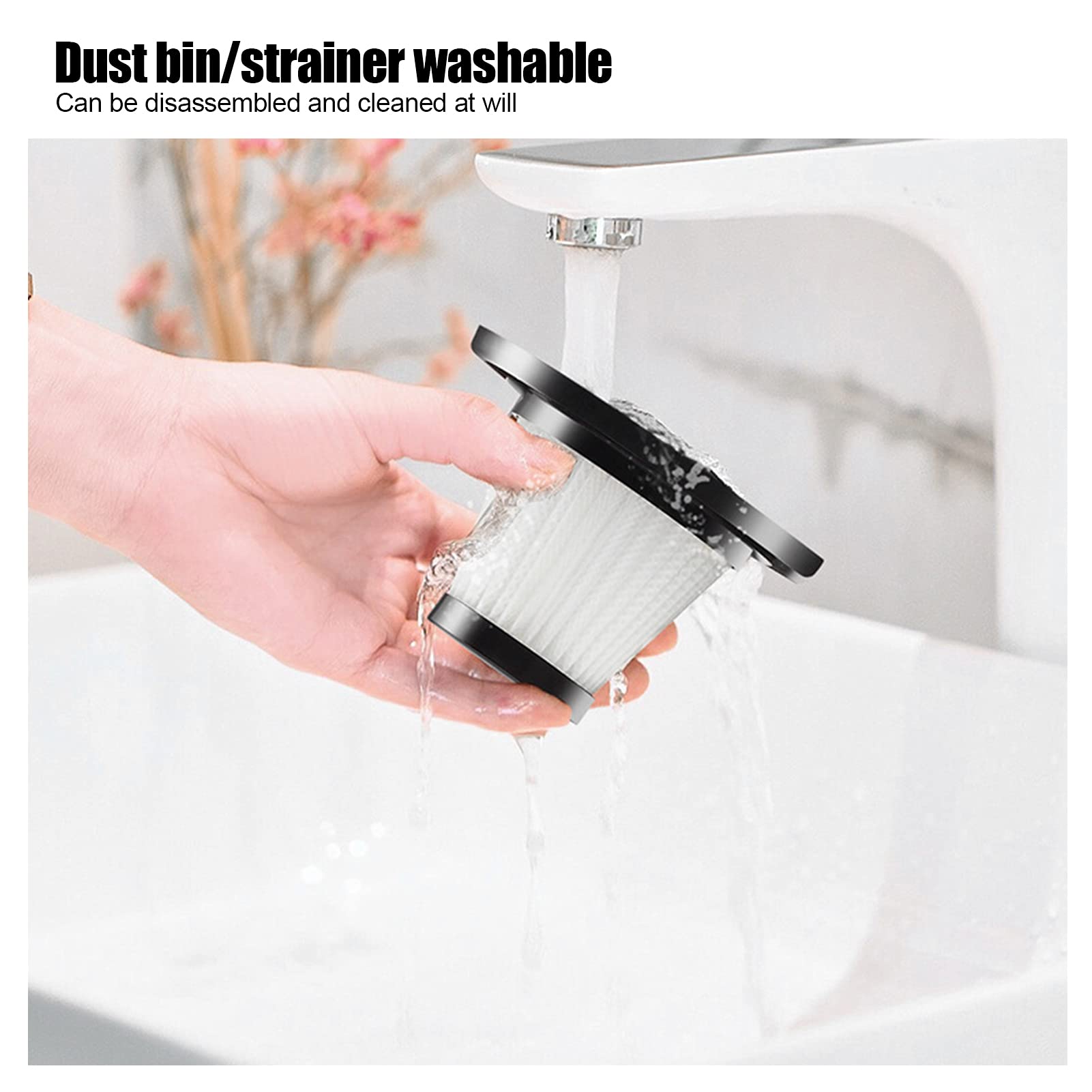 **Sonew Handheld Vacuum Cleaner - Mini Cordless Rechargeable Vacuum with Transparent Storage | Portable & Lightweight for Home, Office, Salon, Barber, Car, Pet Hair | Perfect for Quick Cleanups & Small Spaces**