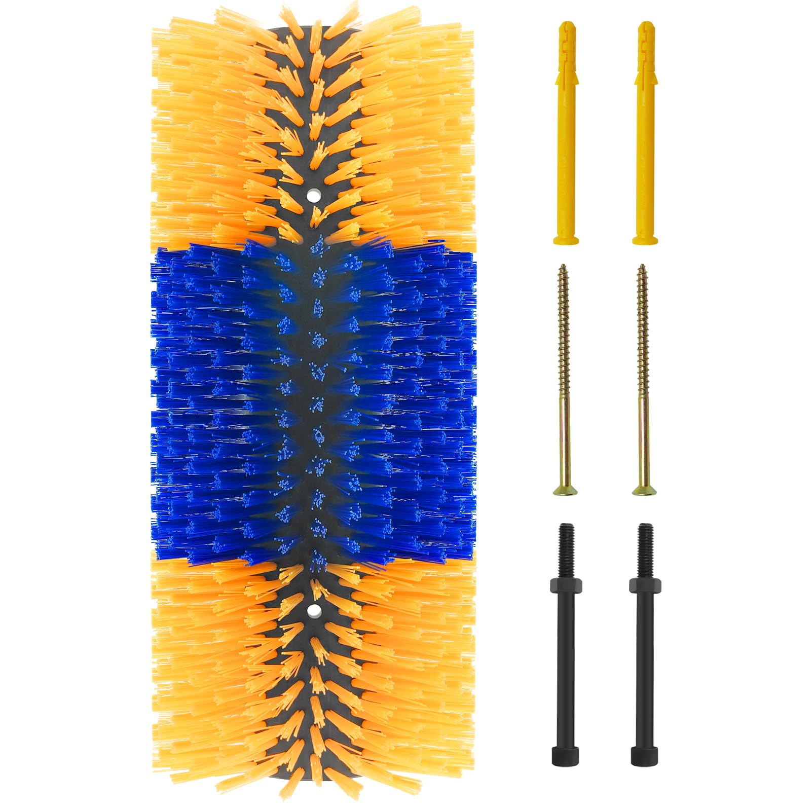 Livestock Scratching Brush - Full Body Massage Grooming Tool with 4 Screws for Cows, Cattle, Sheep, Horses & Pigs - Perfect for Barns, Stables & Farms