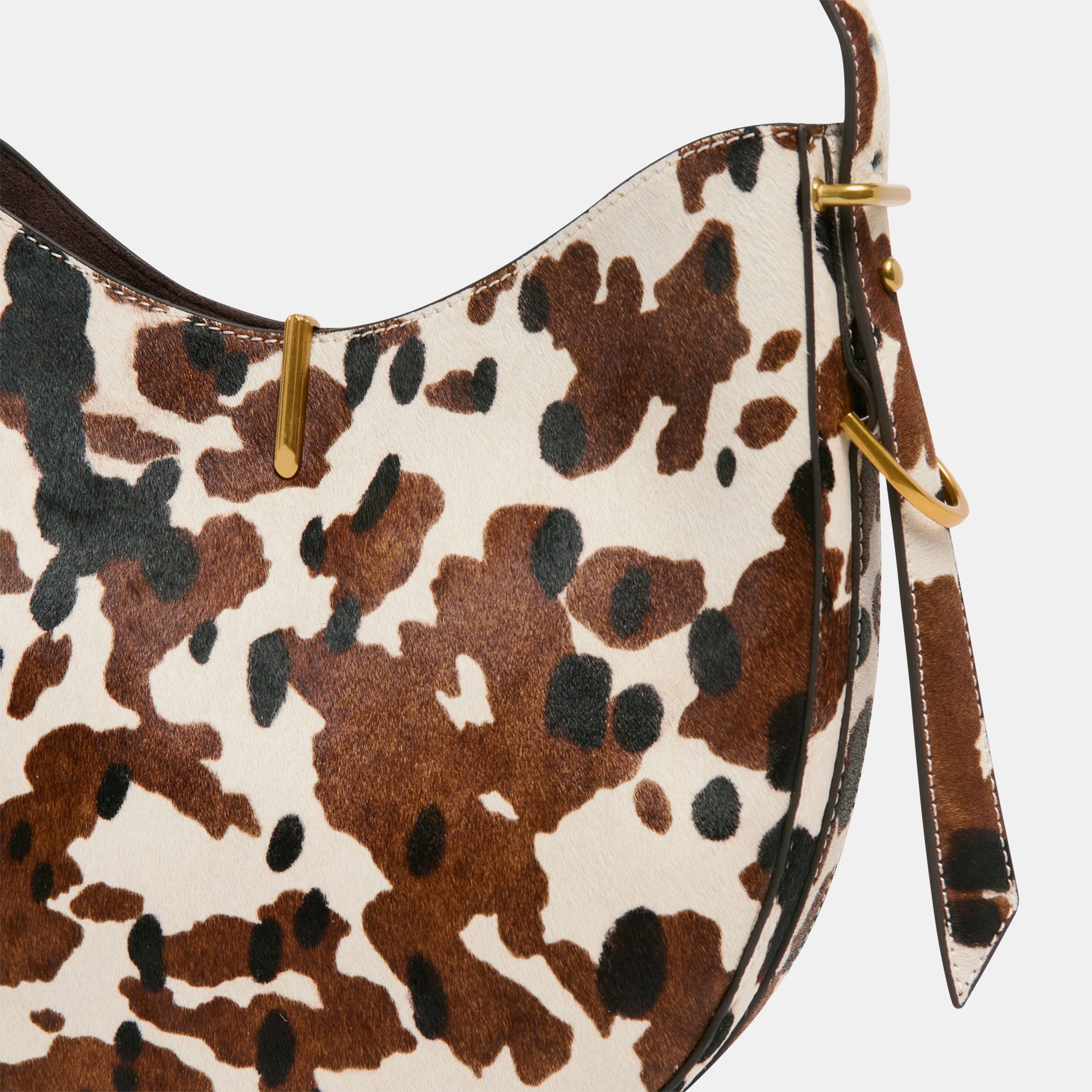 BREE Shoulder Bag for Women - Genuine Calf Hair in Cocoa Brown | Stylish & Durable Handbag for Work, Travel & Everyday Use