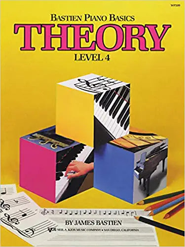 Bastien Piano Basics Theory Level 4 - Piano Learning Book for Beginners & Intermediate Students - Perfect for Home Practice, Music Lessons & Classroom Instruction