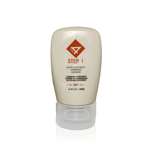 Organic OM4 Men's Hydrating Cleanser for Dry Skin - Step 1 Desert Succulent Formula | Daily Face Wash & Post-Shave Moisturizer for Men